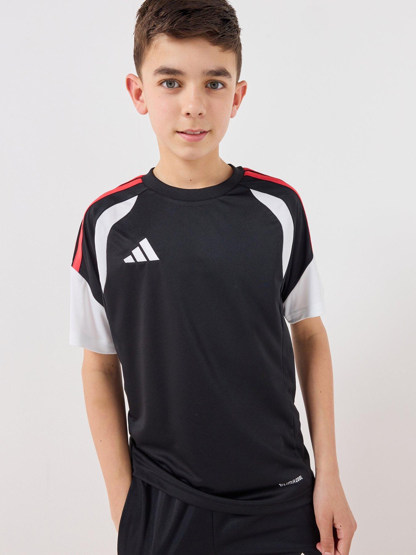 adidas Junior Tiro 26 Football Training Jersey - Black