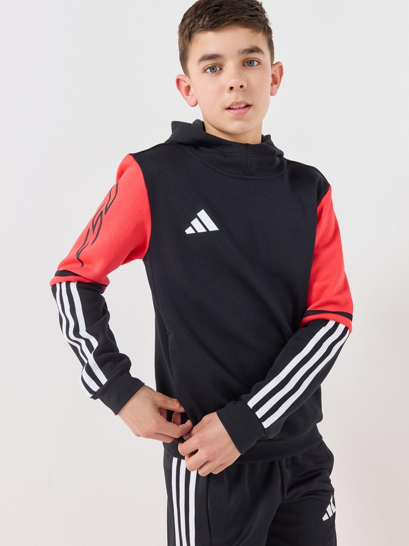 adidas Junior Squadra F50 Football Hooded Track Top - Black