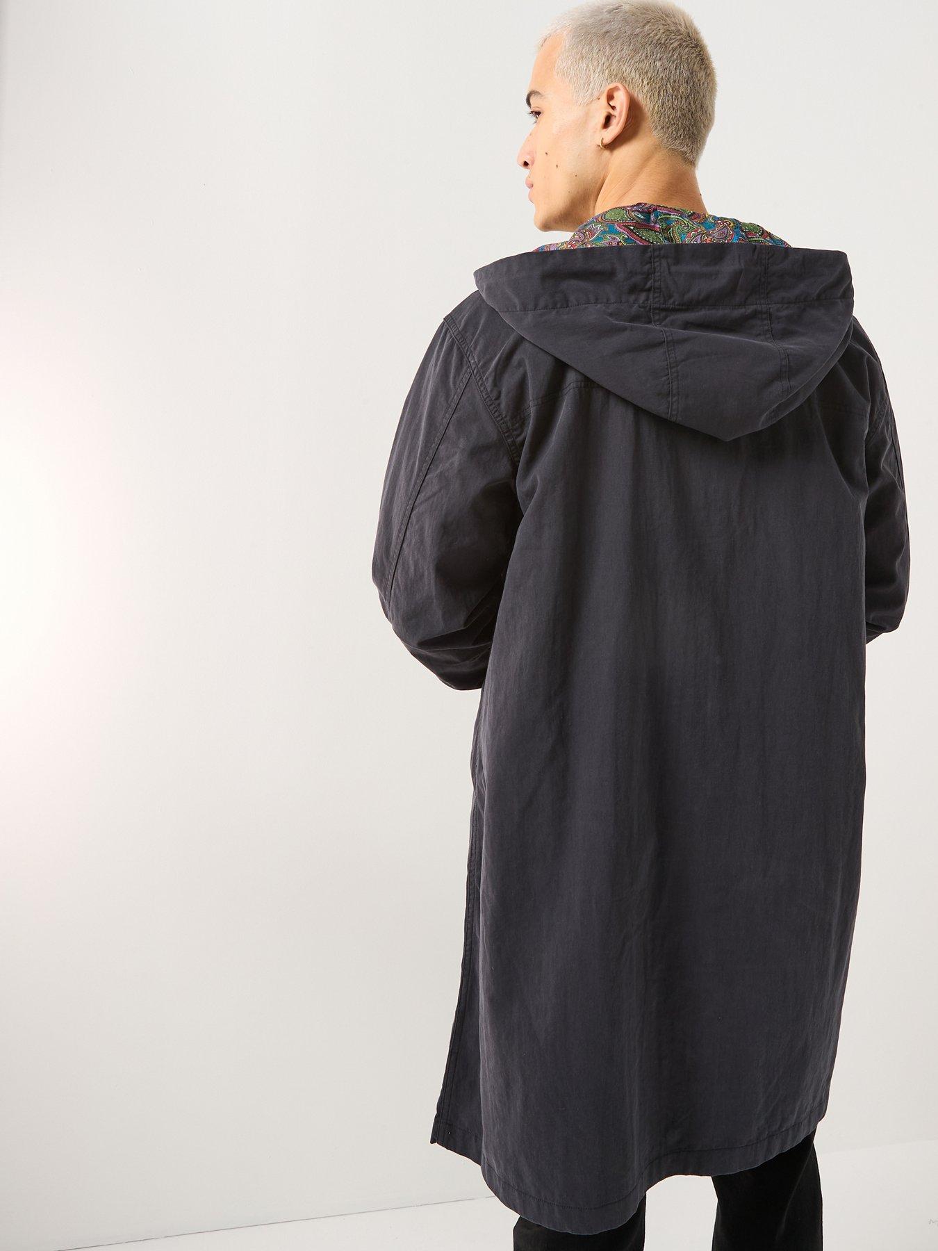 stillFront image of pretty-green-feltham-parka-coat-black