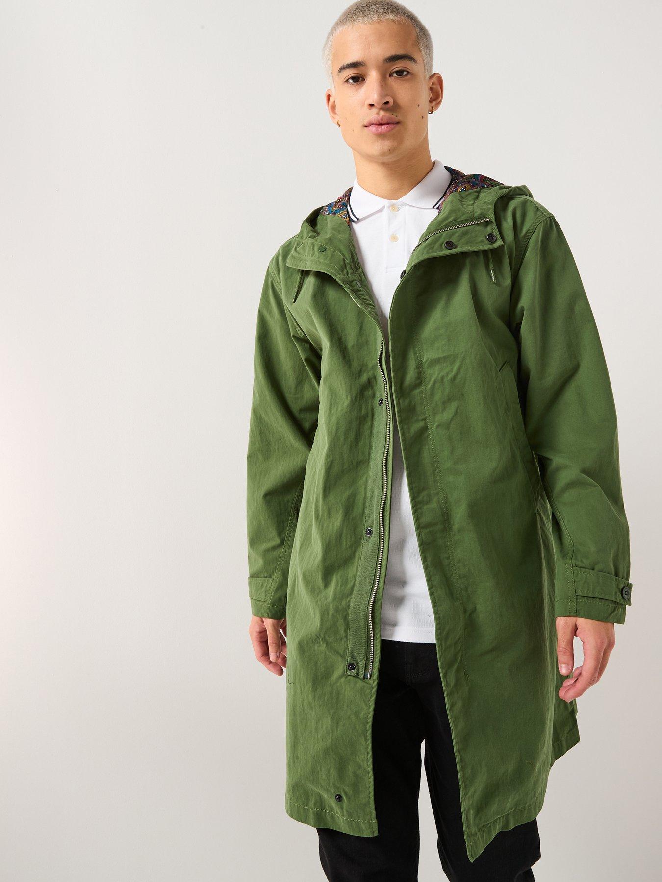  image of pretty-green-feltham-parka-coat-khaki