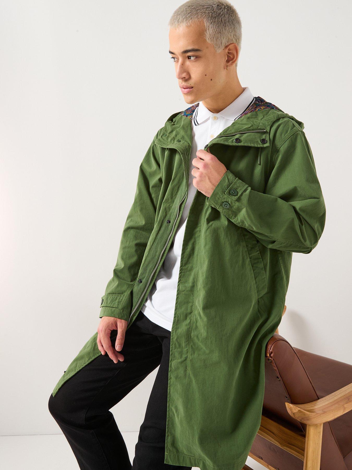  image of pretty-green-feltham-parka-coat-khaki