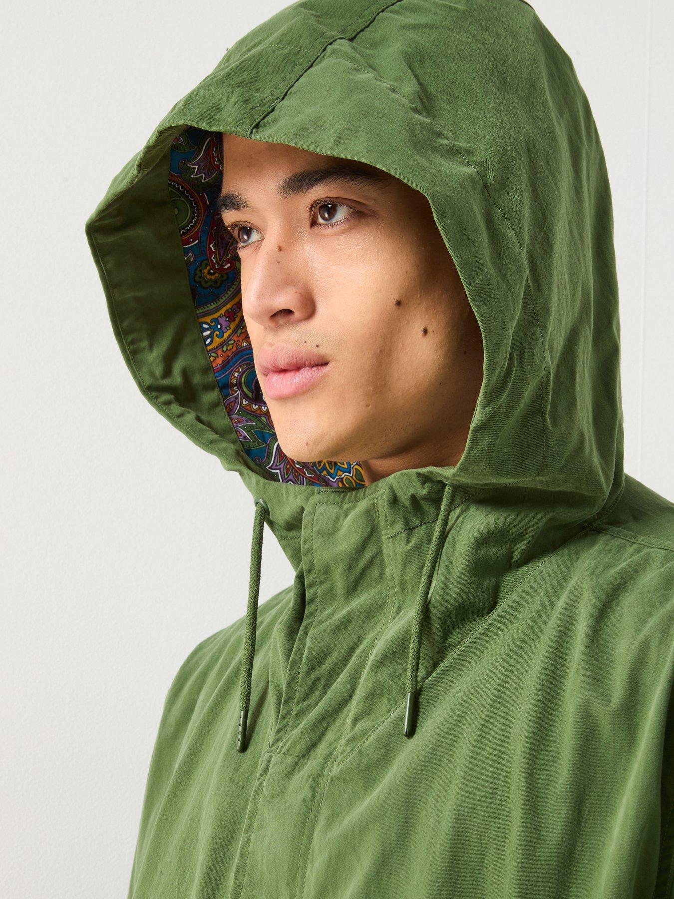  image of pretty-green-feltham-parka-coat-khaki