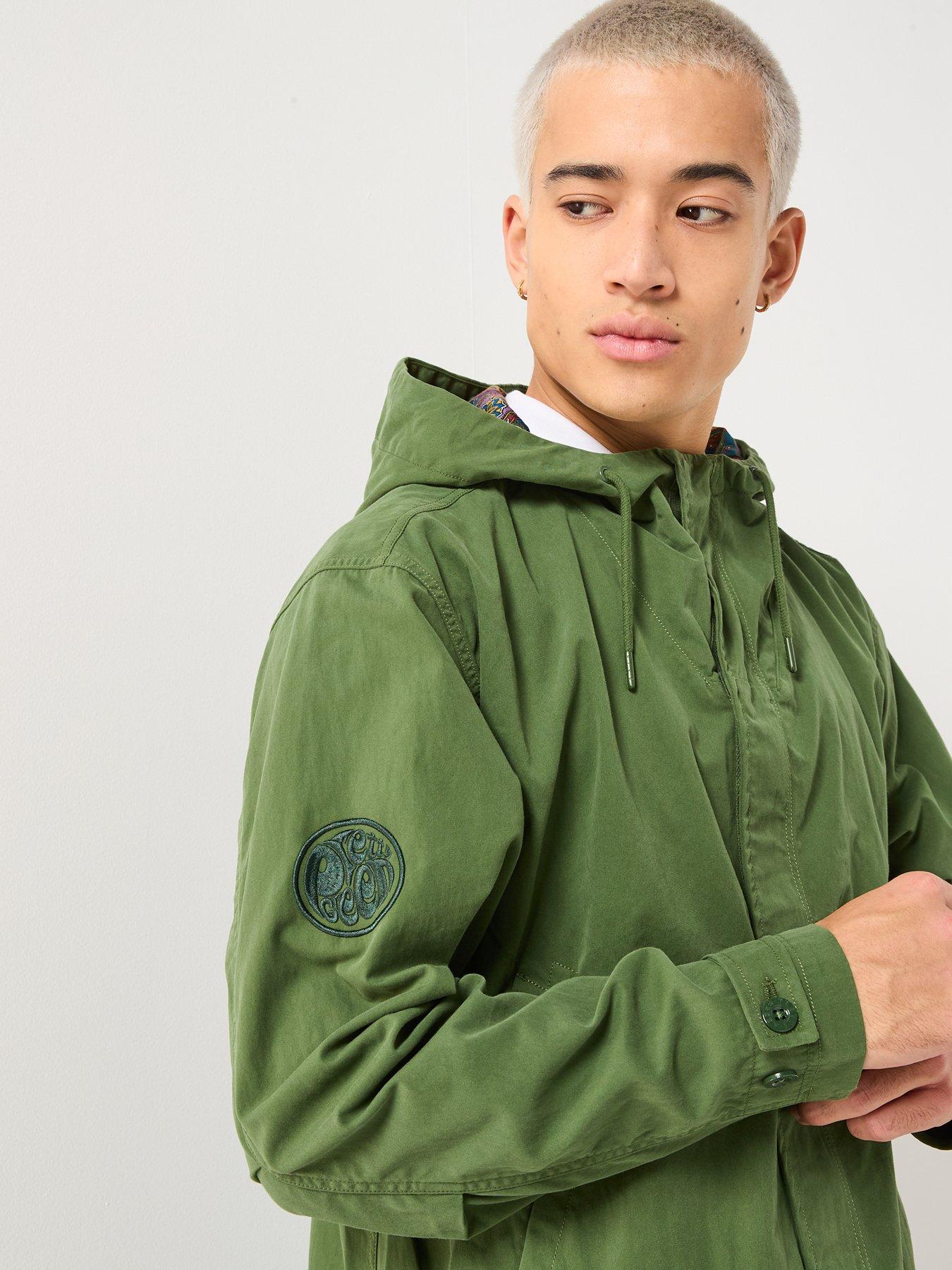  image of pretty-green-feltham-parka-coat-khaki