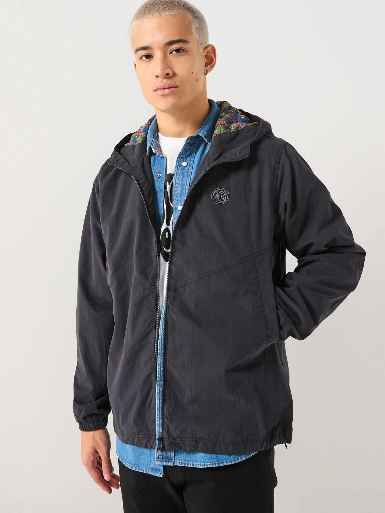 Pretty Green Feltham Lightweight Hooded Jacket - Black