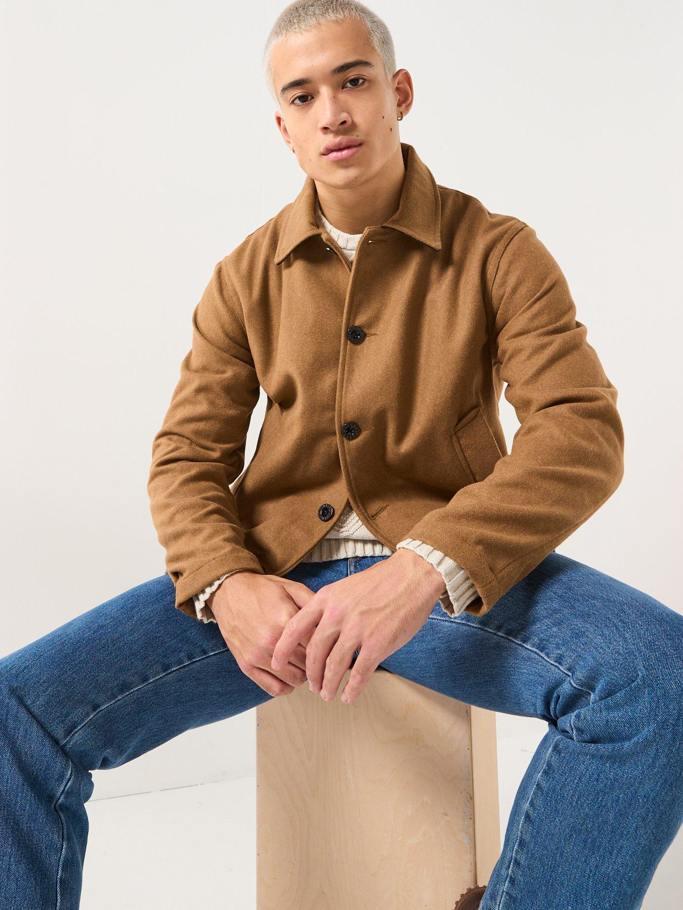  image of pretty-green-randolph-duffle-coat-brown