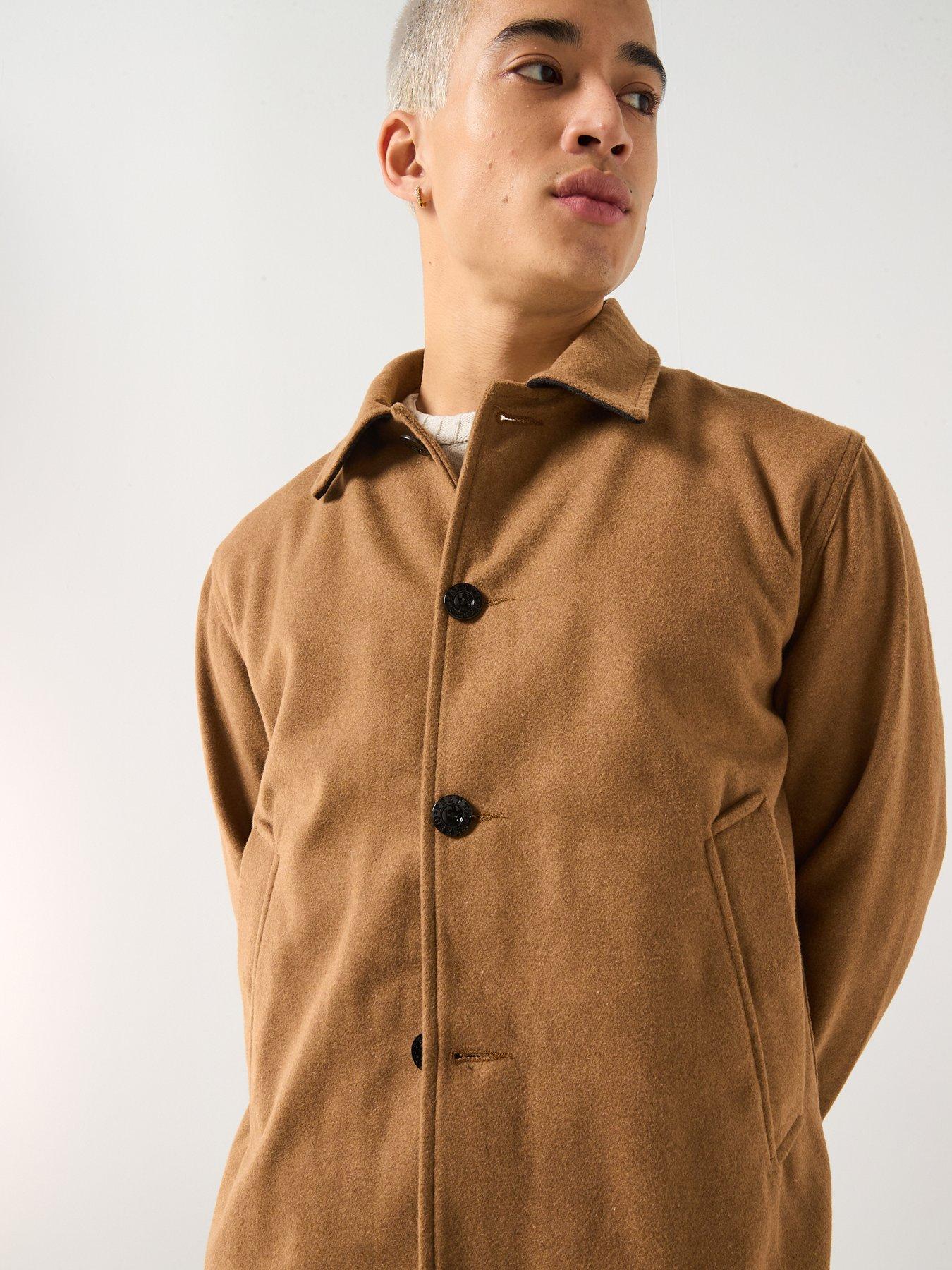  image of pretty-green-randolph-duffle-coat-brown