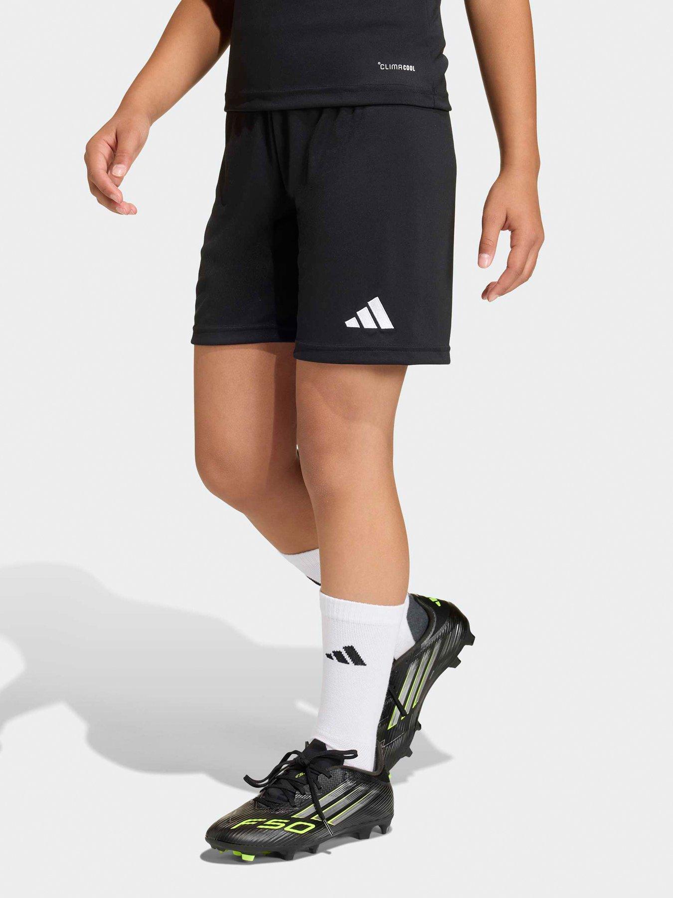 front image of adidas-junior-entrada-26-training-shorts-black