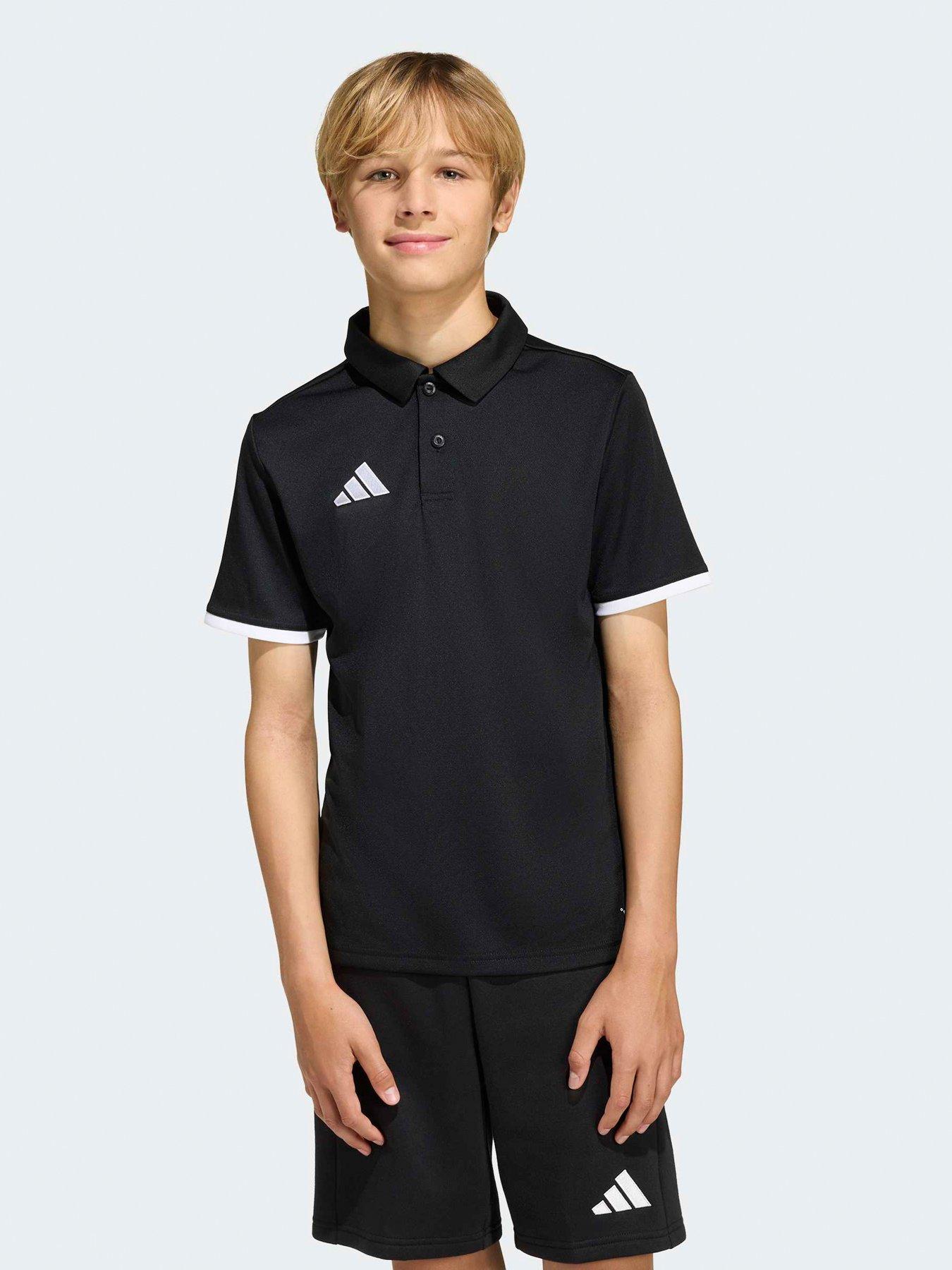 adidas-junior-entrada-26-football-short-sleeve-polo-shirt-black