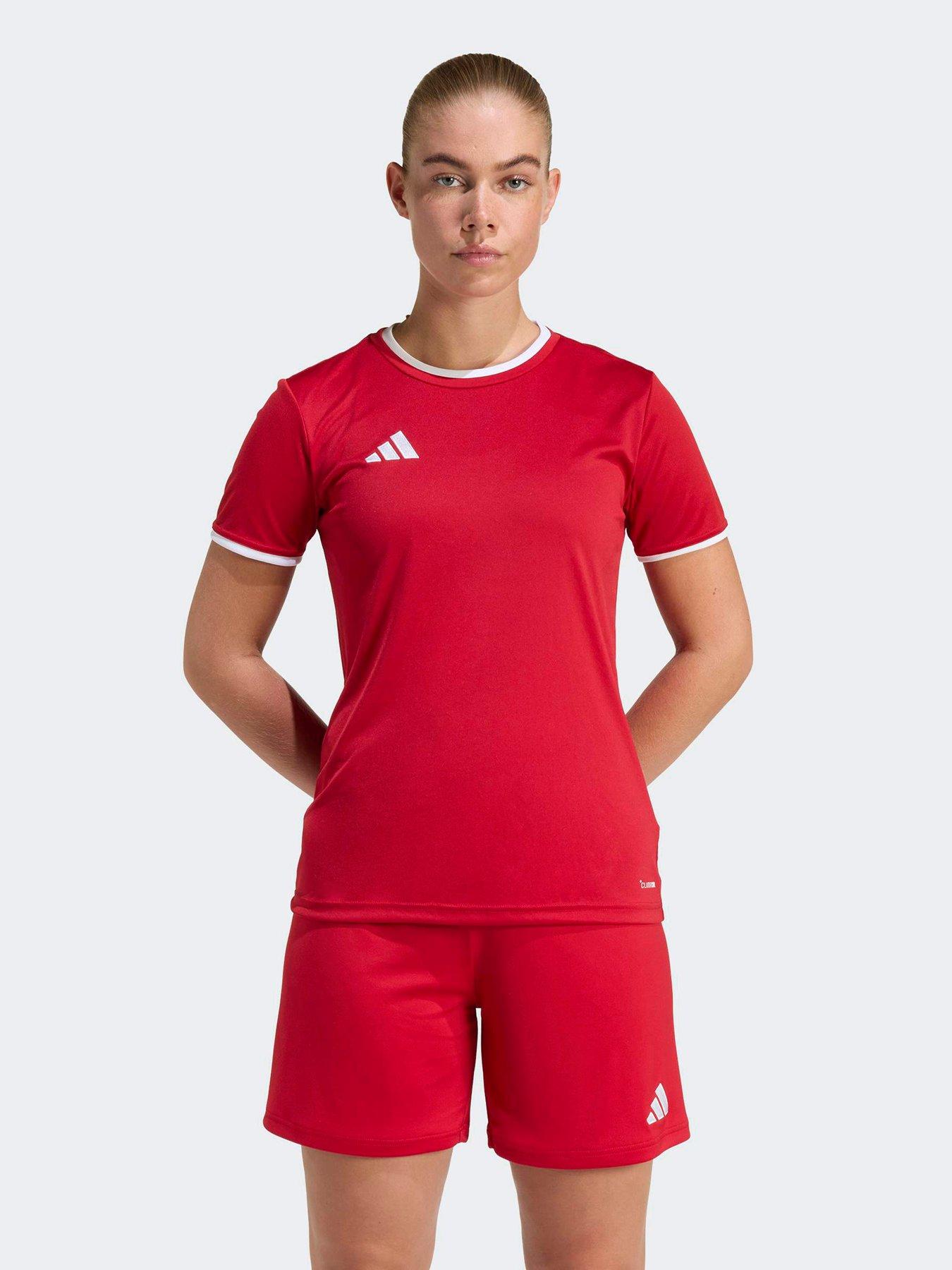 Image 1 of 5 of adidas Womens Entrada 26 Football Training Jersey - Red
