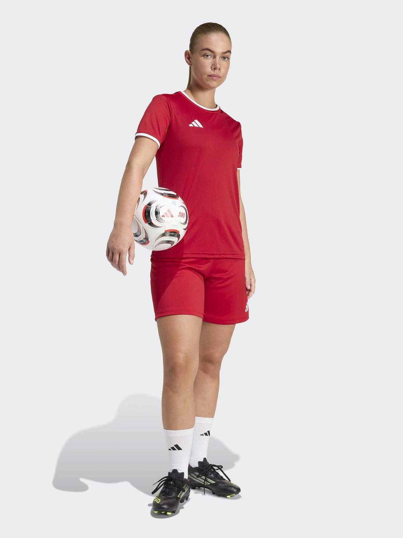 Image 3 of 5 of adidas Womens Entrada 26 Football Training Jersey - Red