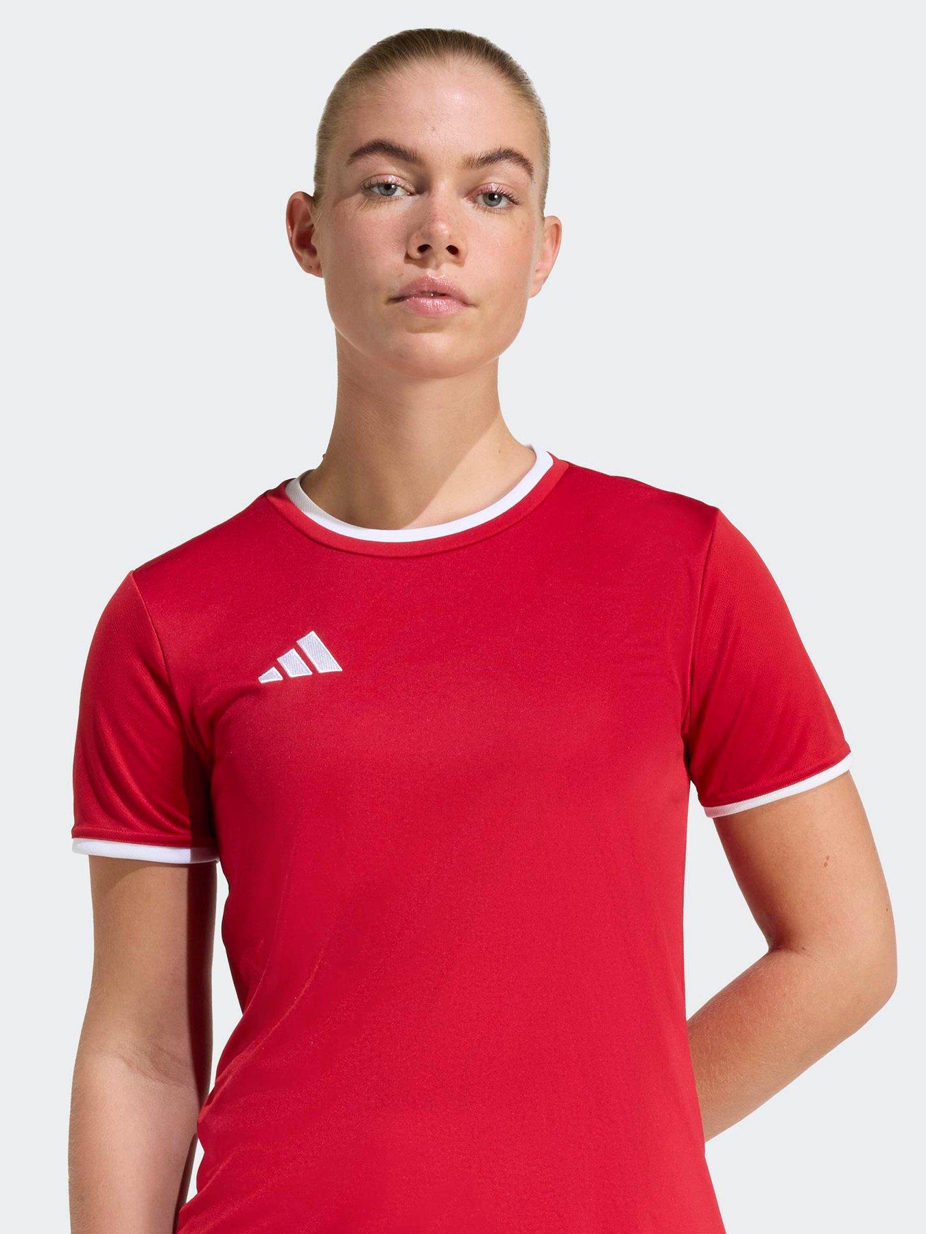 Image 5 of 5 of adidas Womens Entrada 26 Football Training Jersey - Red