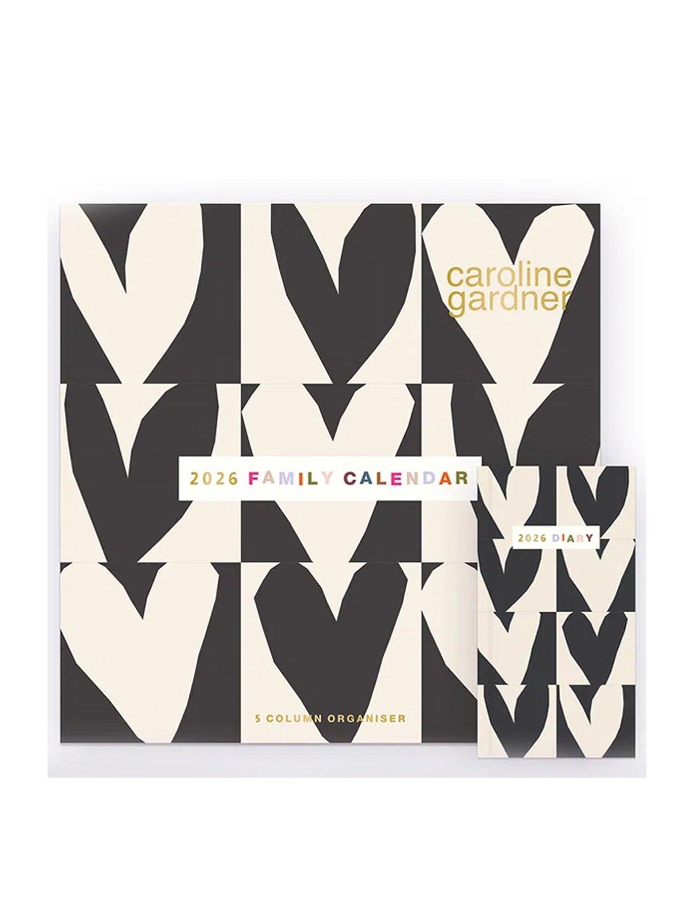 Image 1 of 1 of Carolina Herrera 2026 Caroline Gardner Hearts/Mixed Prints Calendar + Diary