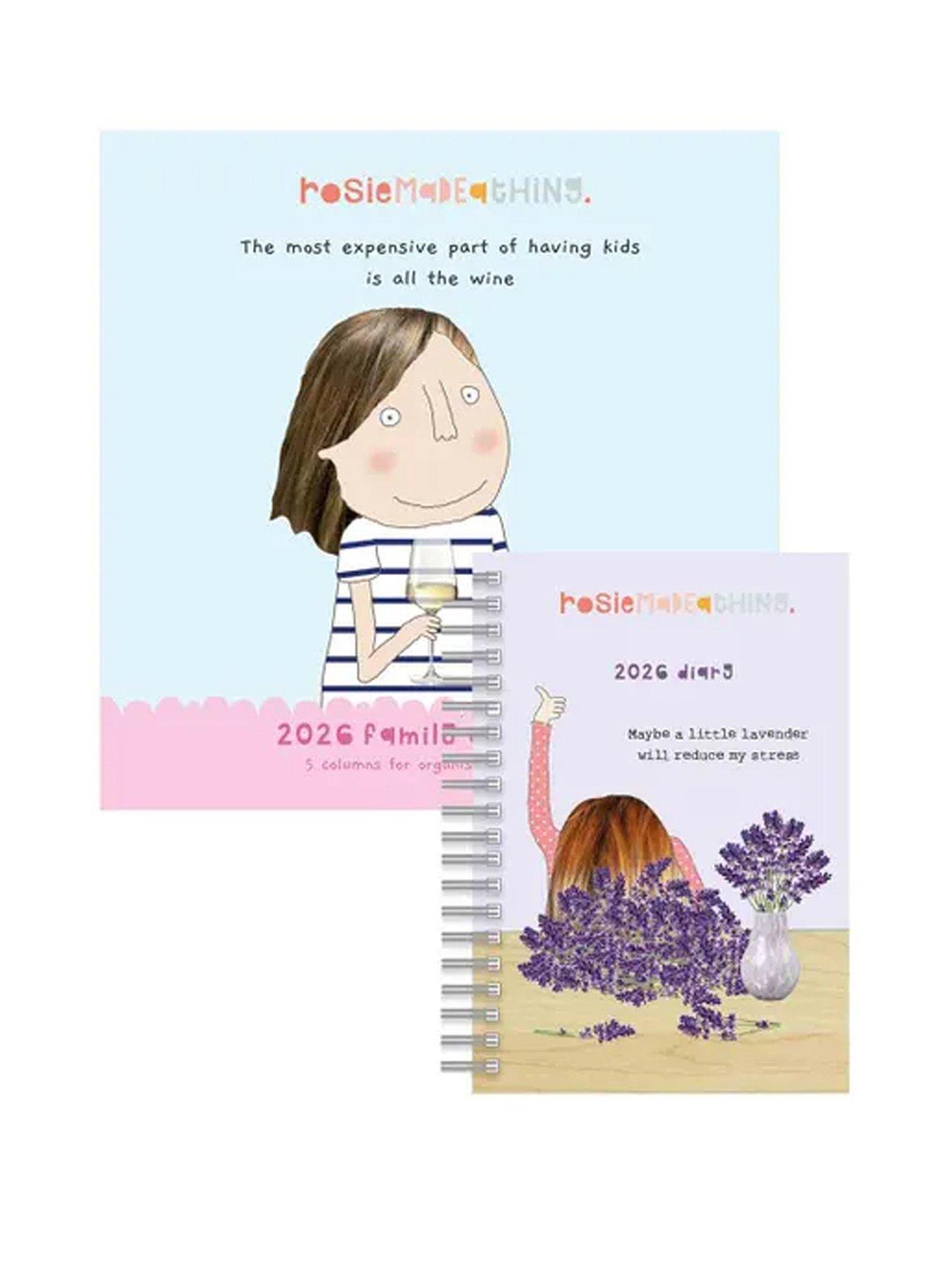 Rosie Made a Thing 2026 Rosie Made a Thing Square Family Calendar+ A5 Wiro Diary