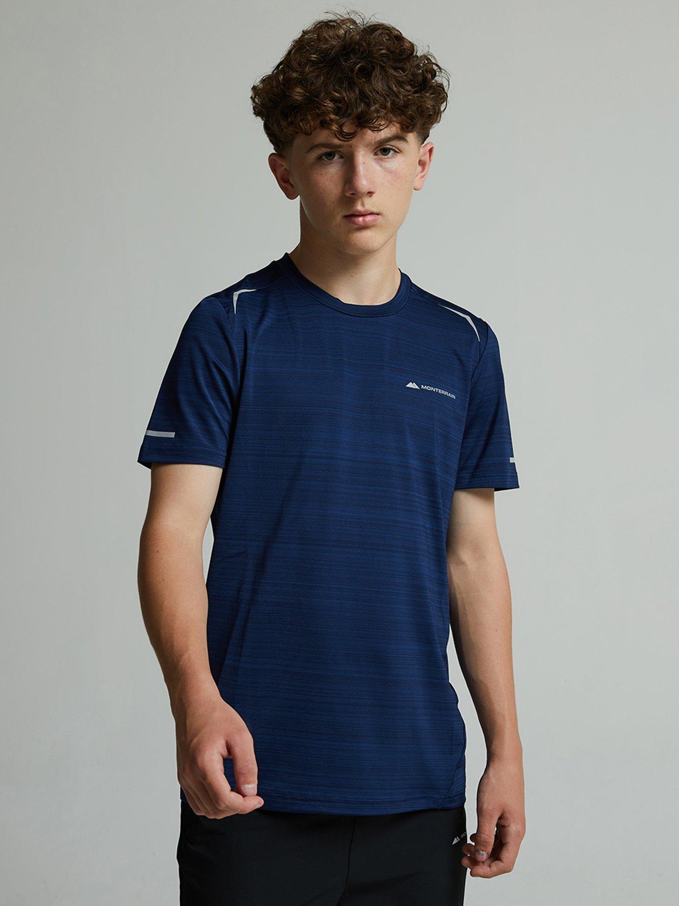 Monterrain Boys Bolt 2.0 Space Dye T-Shirt - Black Iris