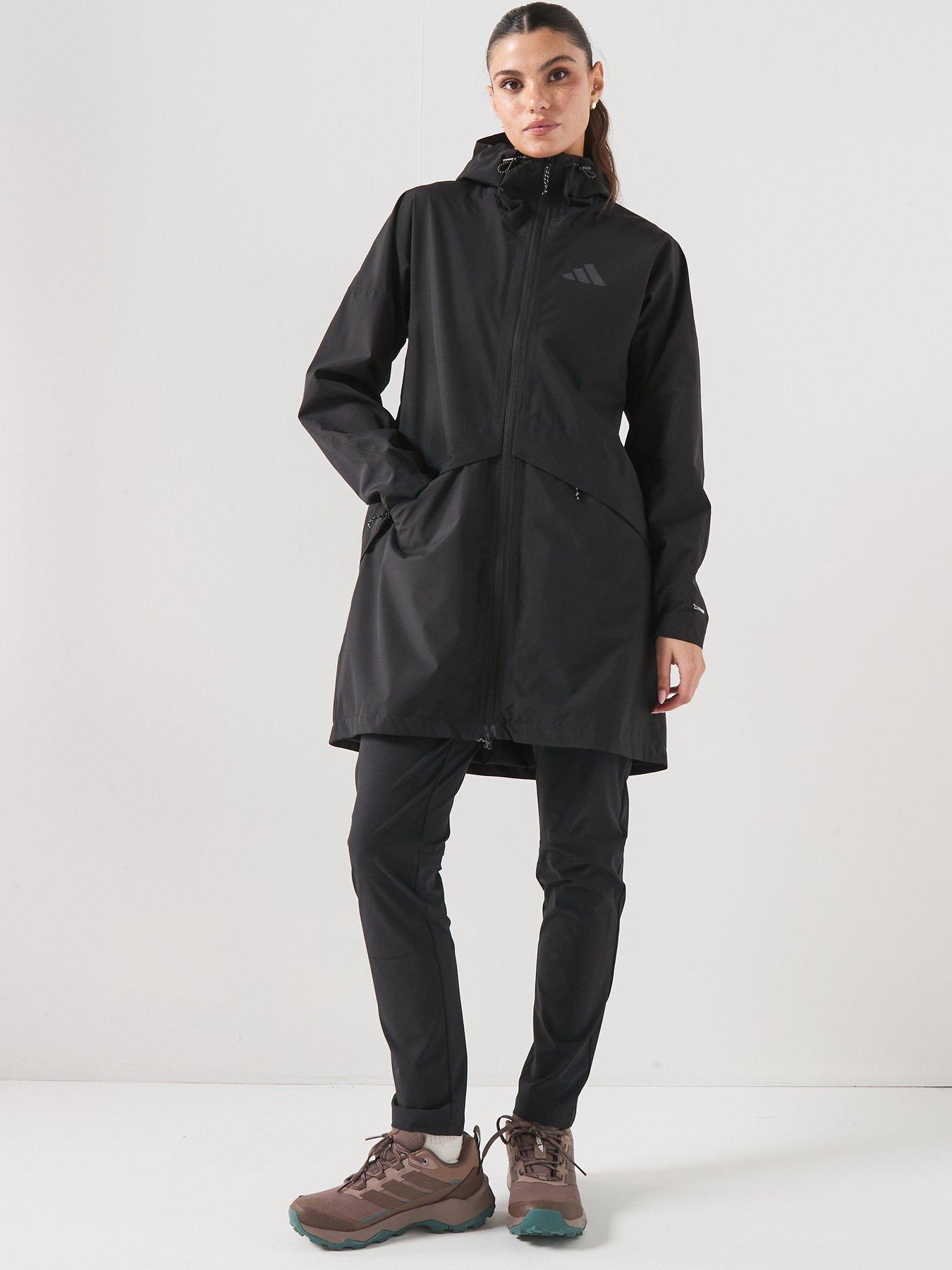 adidas Terrex Womens Mountain 2L Rain Parka - Black