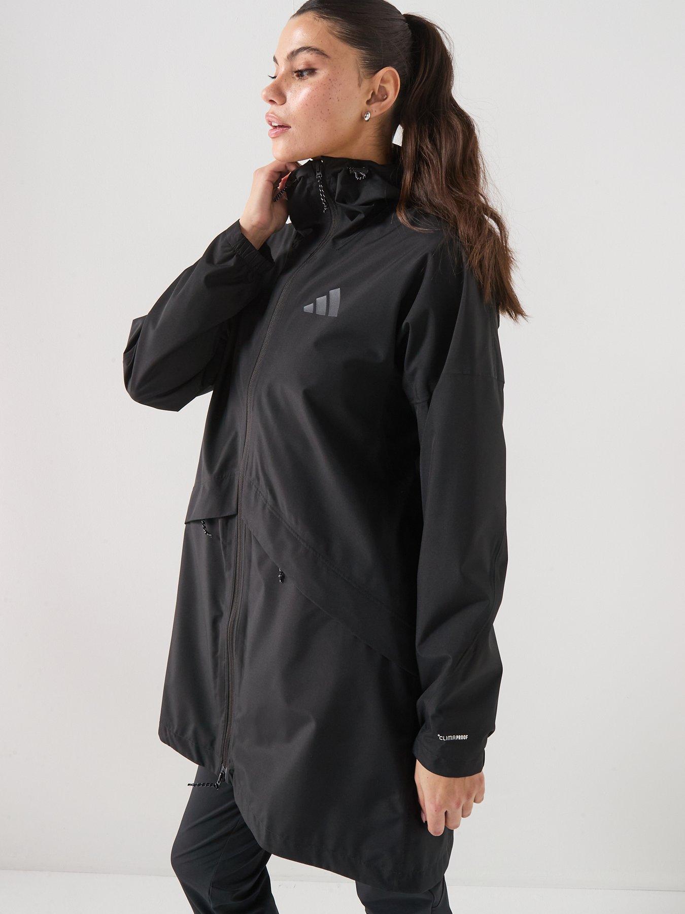 adidas Terrex Womens Mountain 2L Rain Parka - Black | Littlewoods