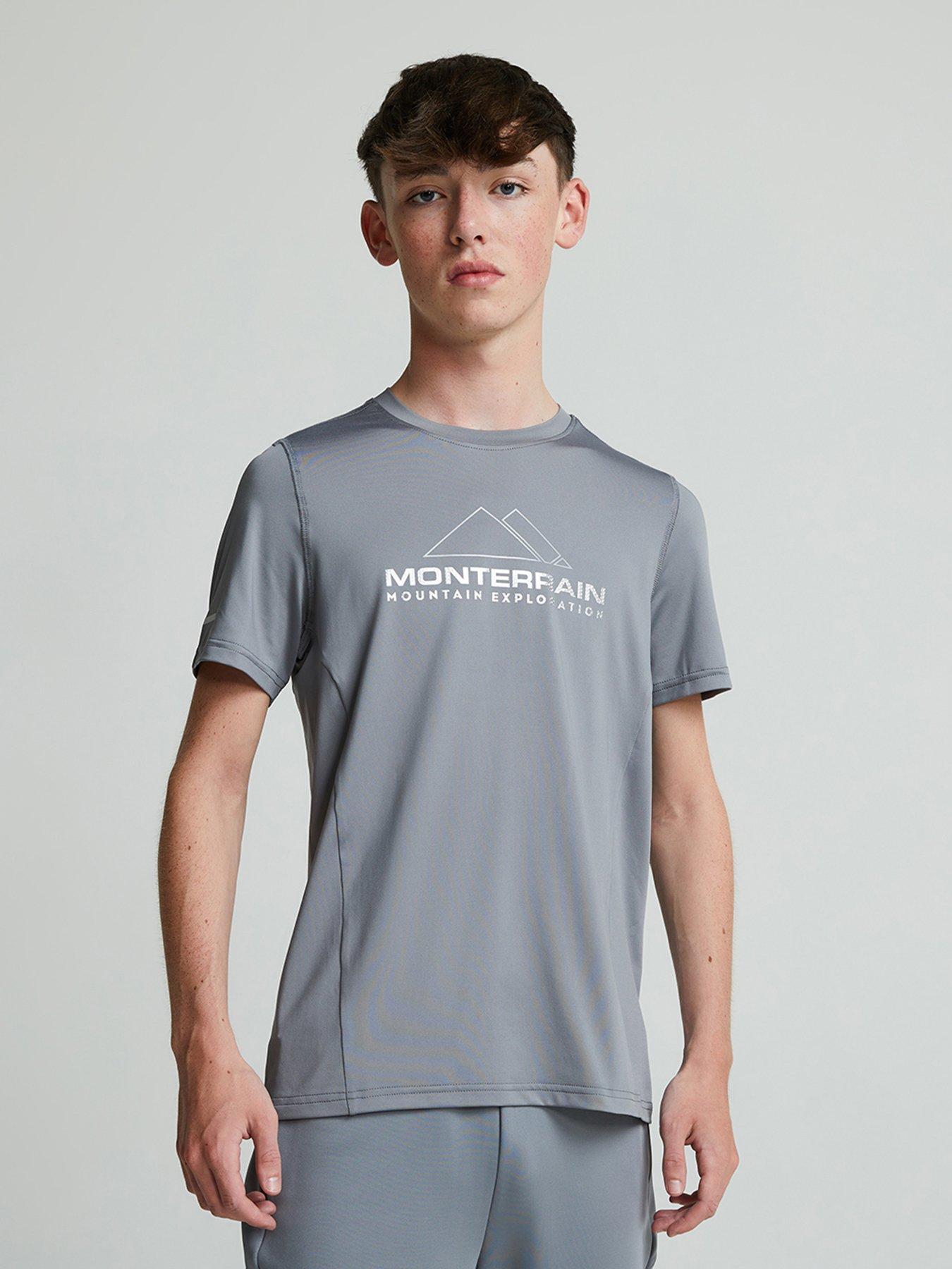 Monterrain Boys Swift T-Shirt - Night Owl Grey