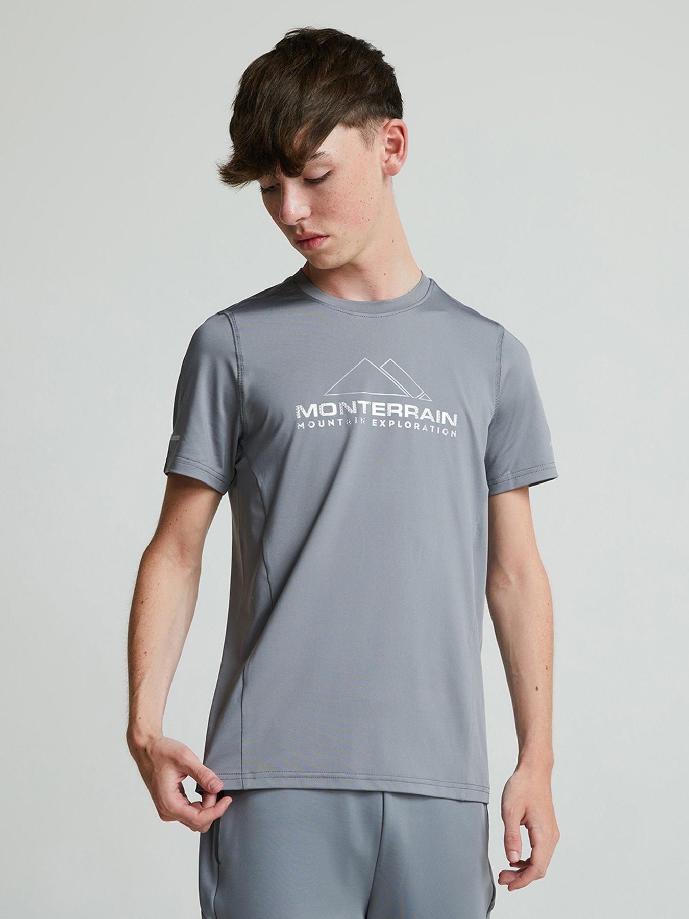 Image 4 of 5 of Monterrain Boys Swift T-Shirt - Night Owl Grey