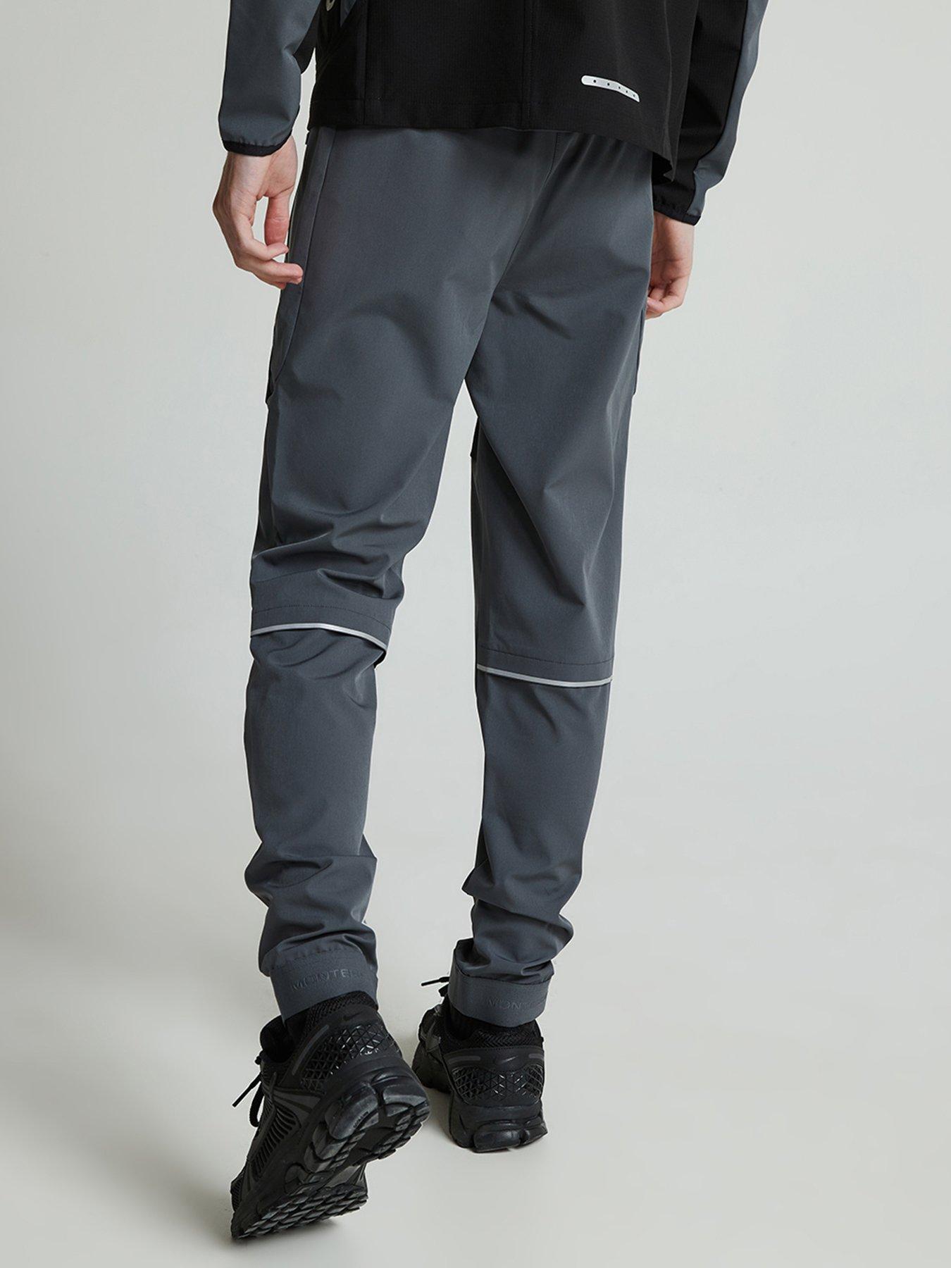  image of monterrain-boys-ventax-woven-running-pants-jet-iron-gate