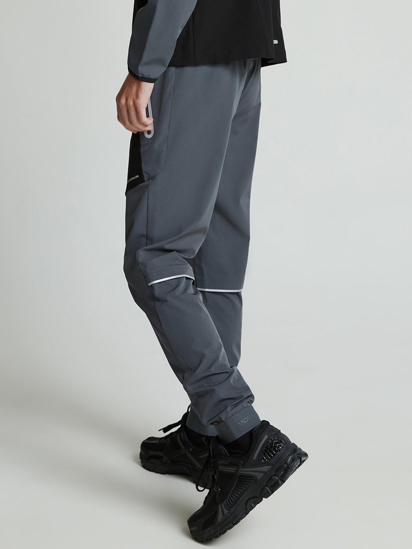  image of monterrain-boys-ventax-woven-running-pants-jet-iron-gate