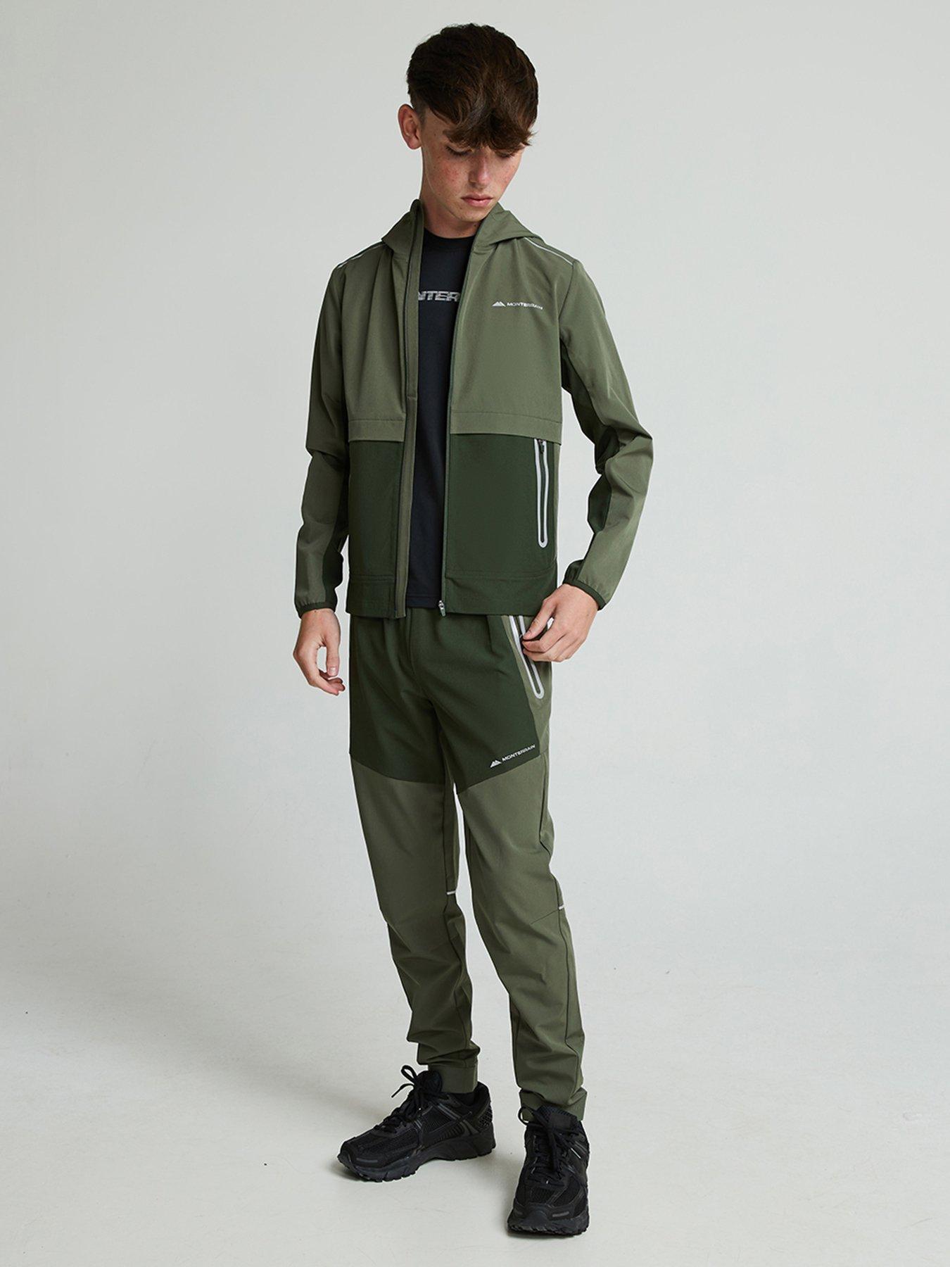  image of monterrain-boys-ventax-woven-running-pants-kombu-beetle