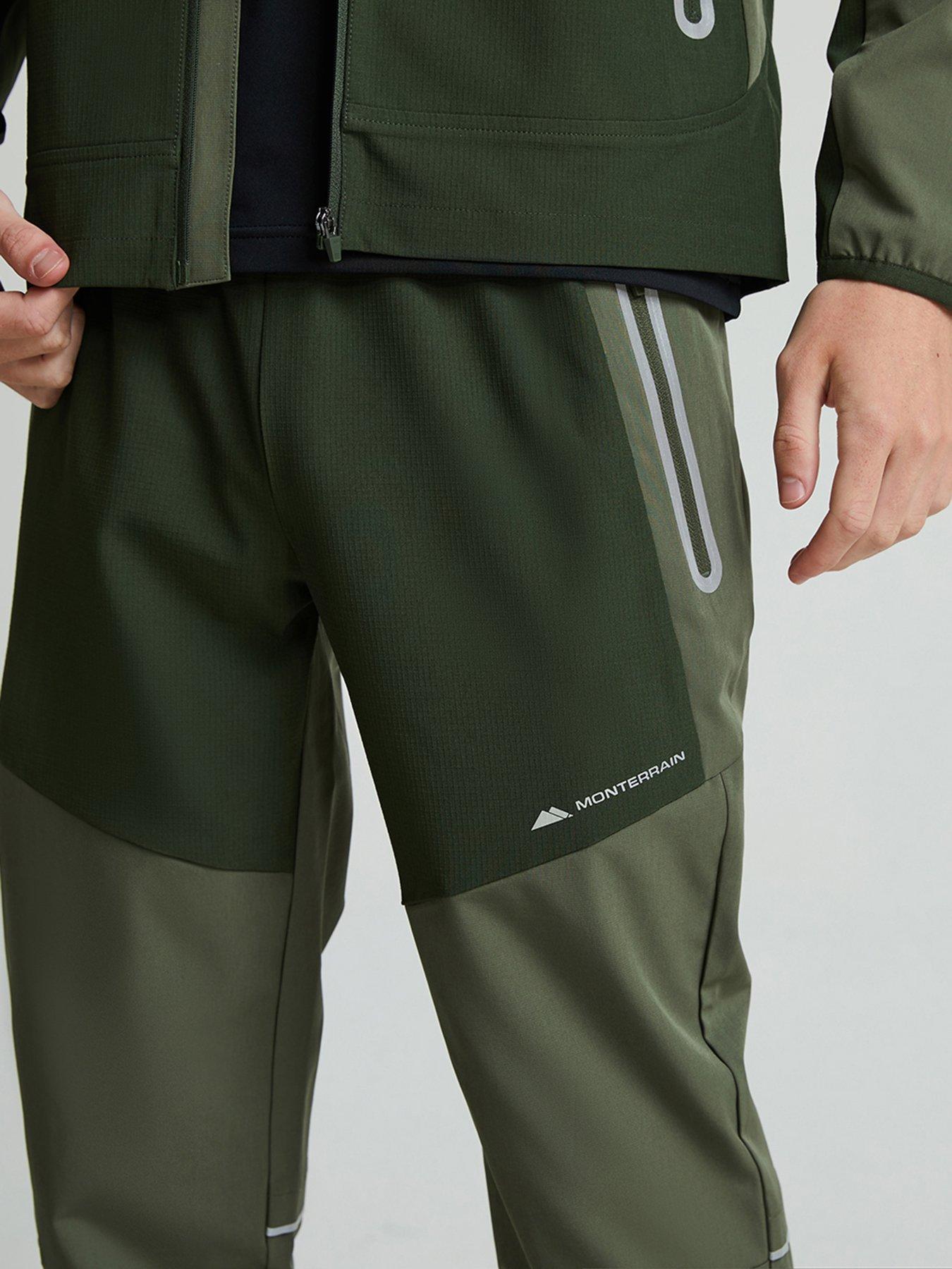  image of monterrain-boys-ventax-woven-running-pants-kombu-beetle