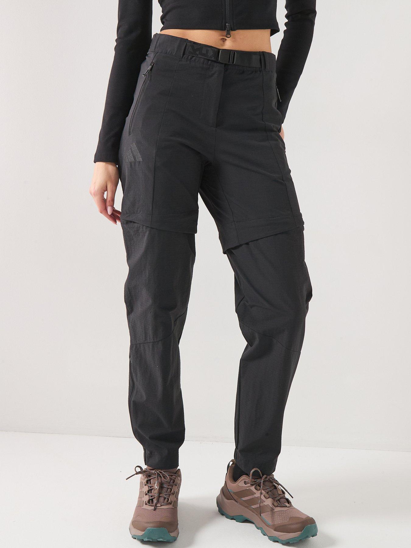adidas Terrex Womens Xpr Zip Off Walking Trousers - Black