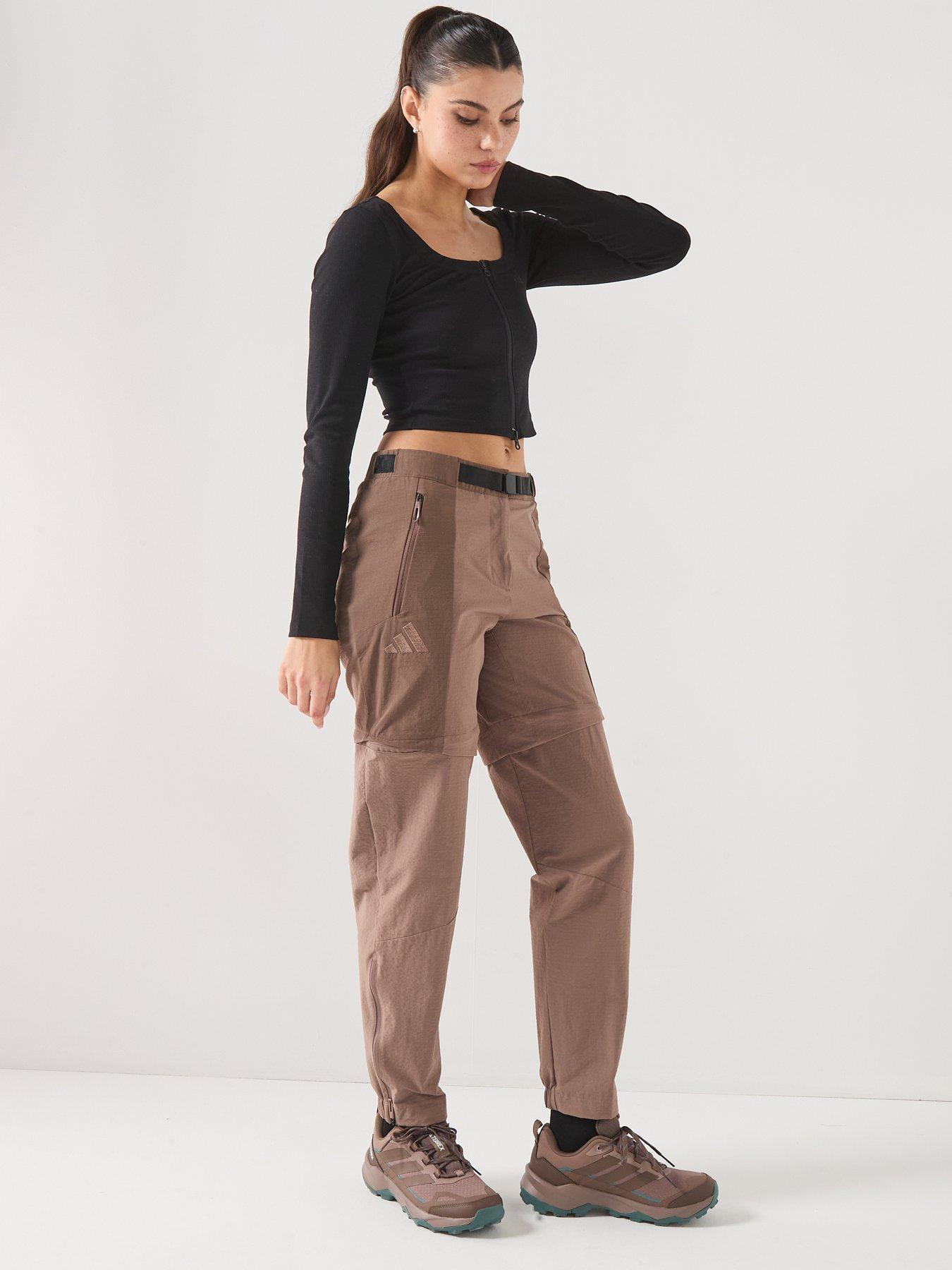 Image 6 of 7 of adidas Terrex Womens Xpr Zip Off Walking Trousers - Brown
