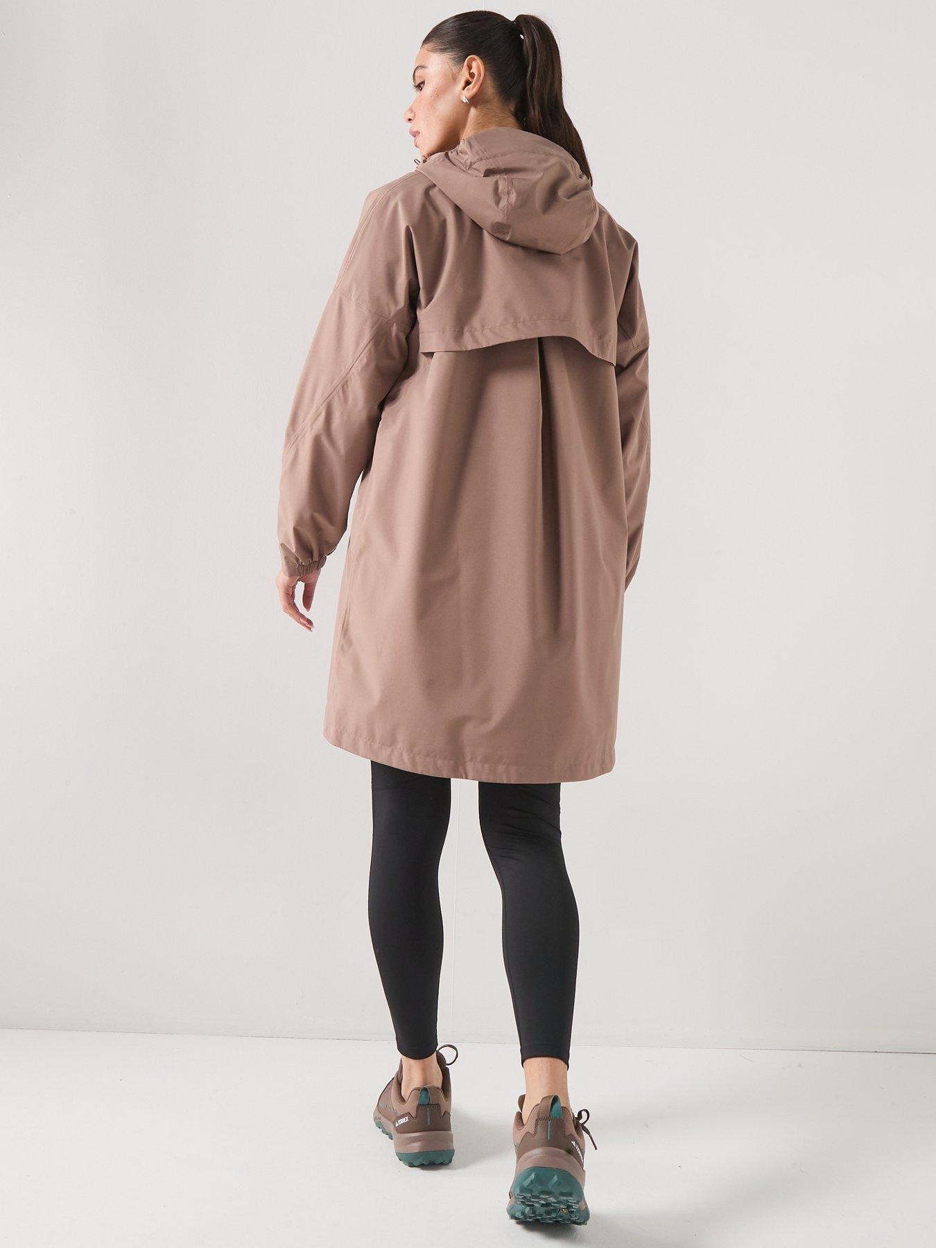 Image 2 of 5 of adidas Terrex Womens Mountain 2L Rain Parka - Brown
