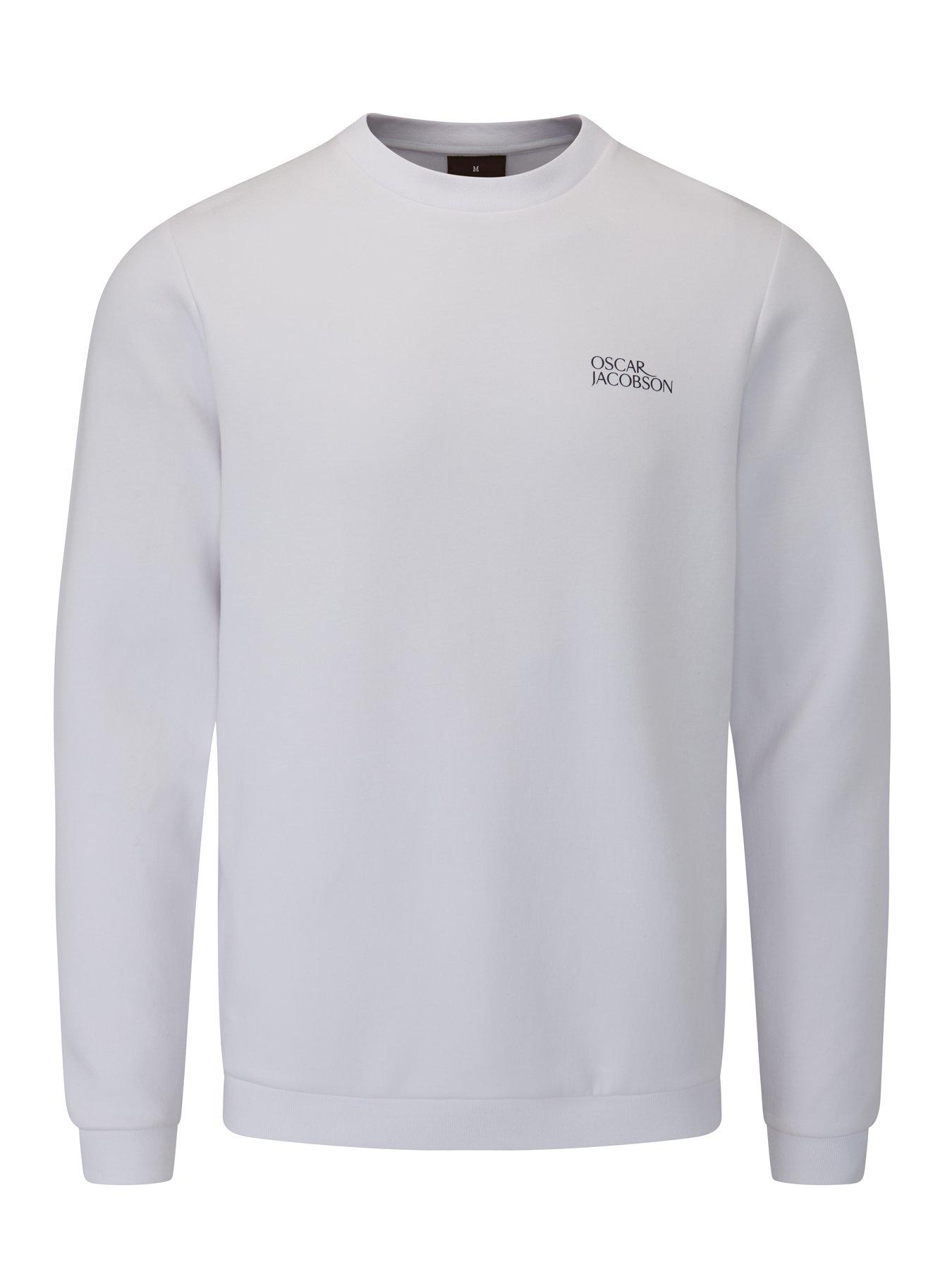 Oscar Jacobson Mens Golf Johnstone Tour Sweatshirt - White