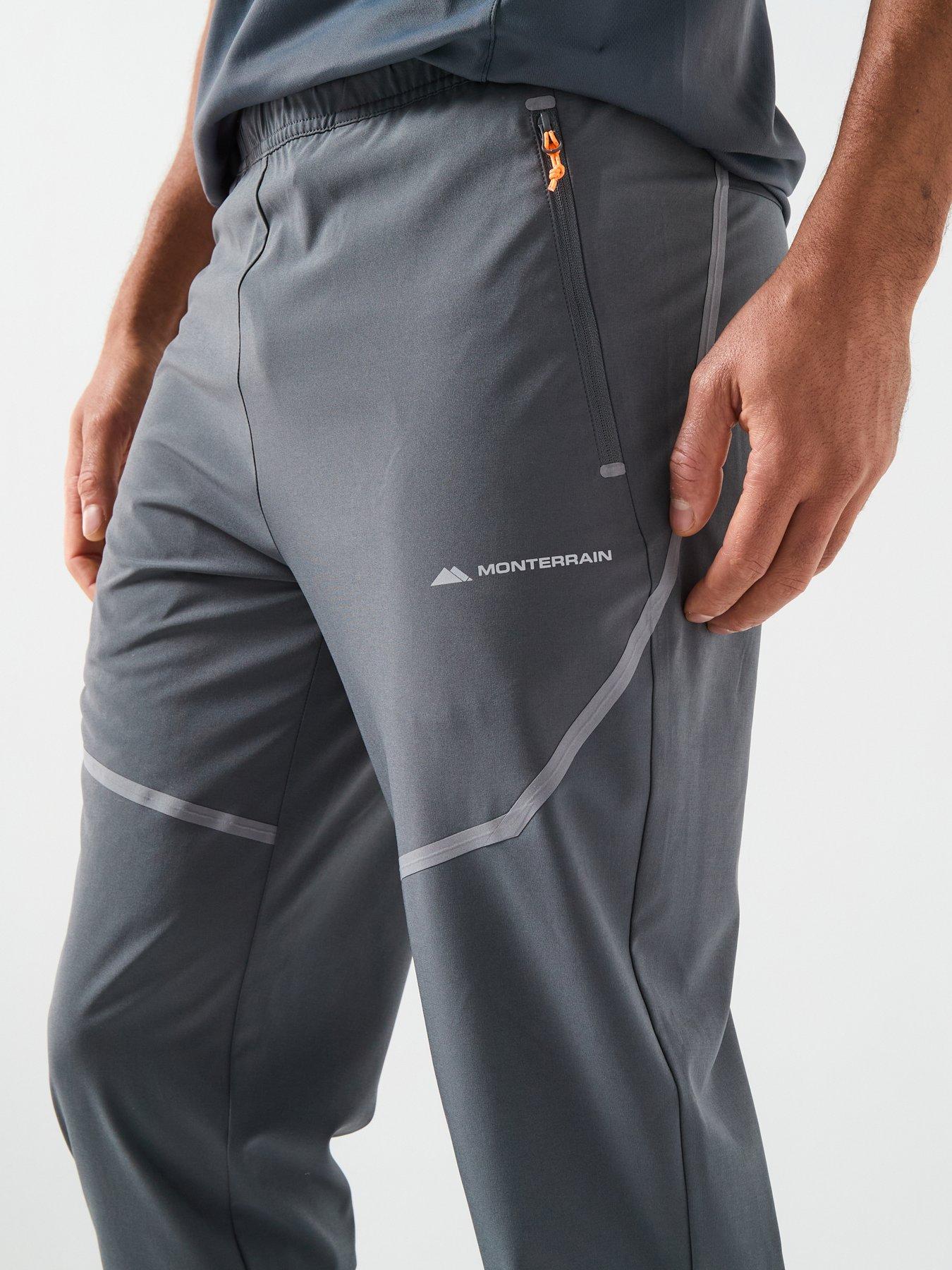  image of monterrain-mens-defence-woven-running-pant-iron-gate-asphalt-night-owl-orange-pop