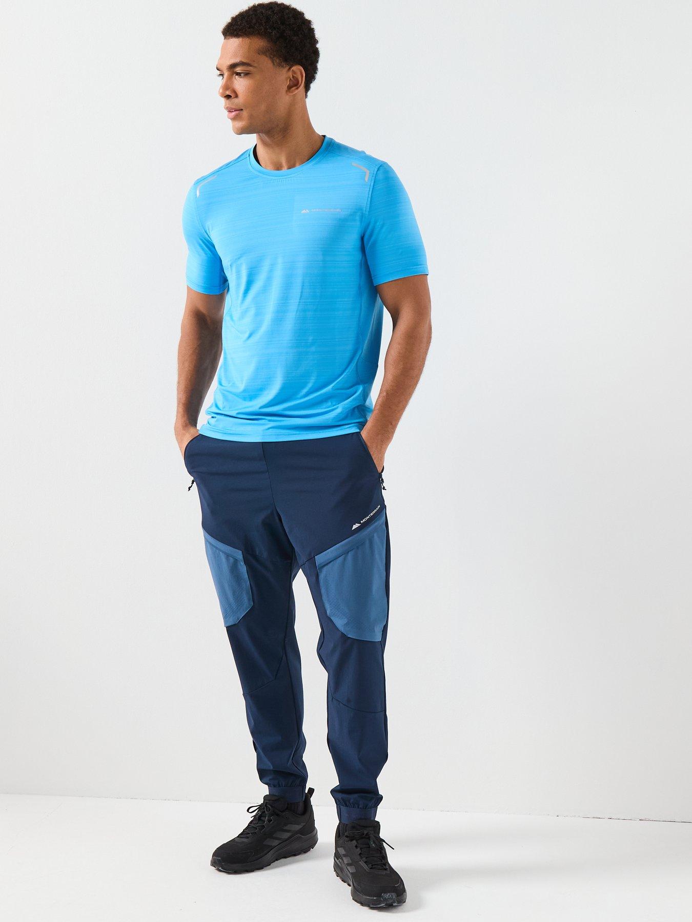 Image 3 of 6 of Monterrain Mens Dynamic 20 Woven Pant - Iris / Ensign Blue - Black