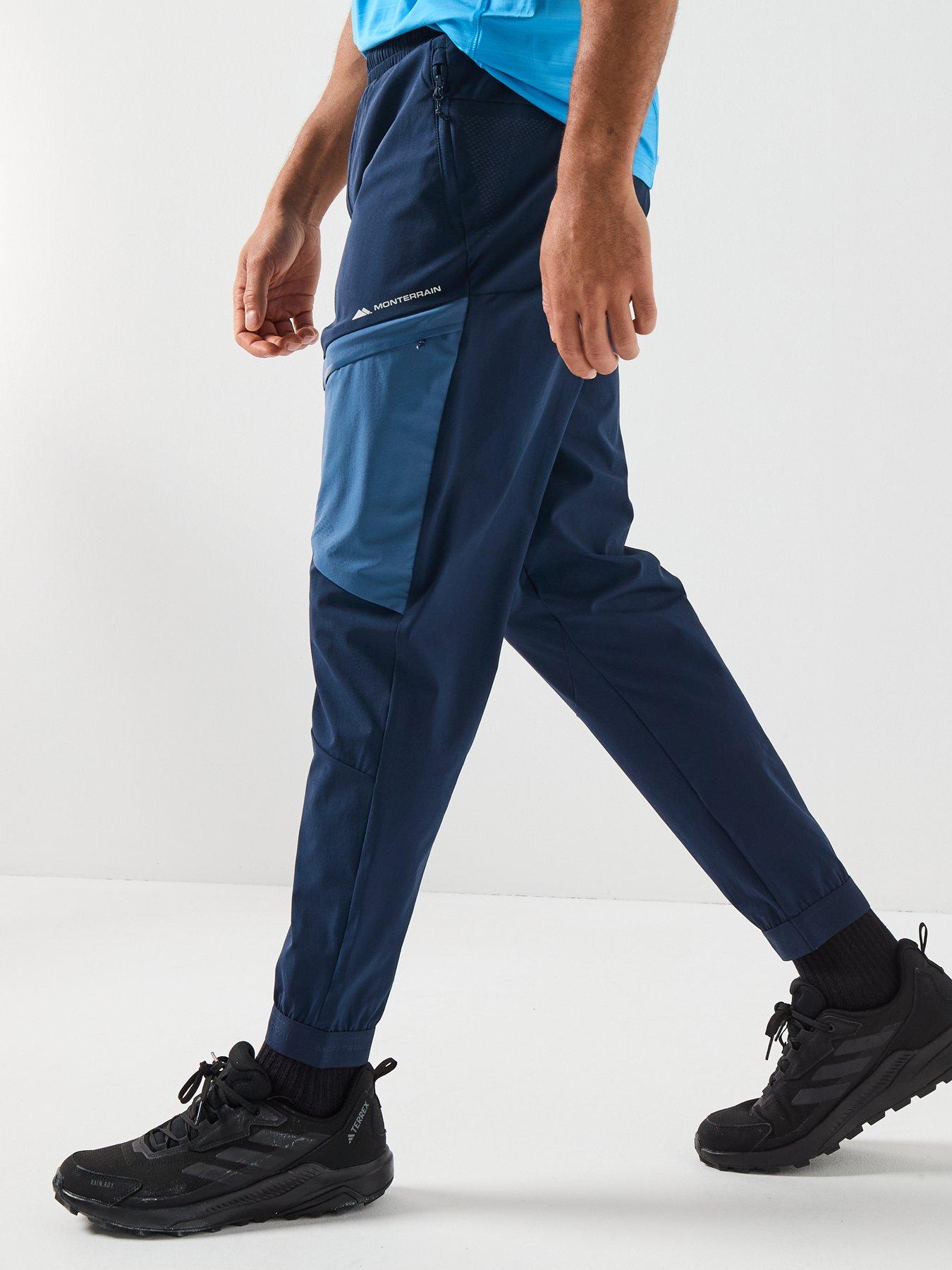  image of monterrain-mens-dynamic-20-woven-pant-iris-ensign-blue-black