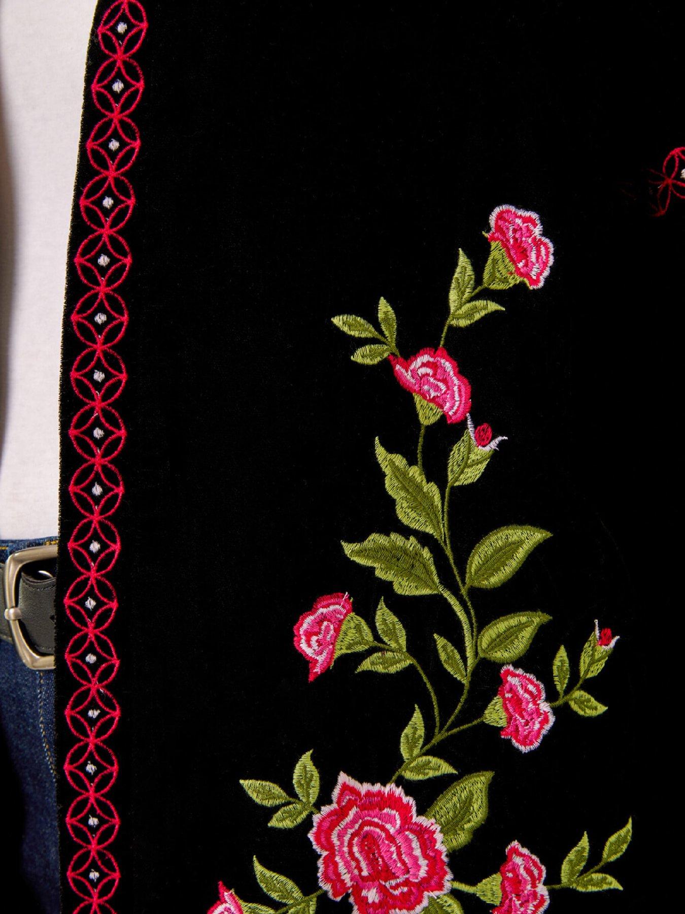  image of roman-floral-embroidered-velvet-trophy-jacket-black