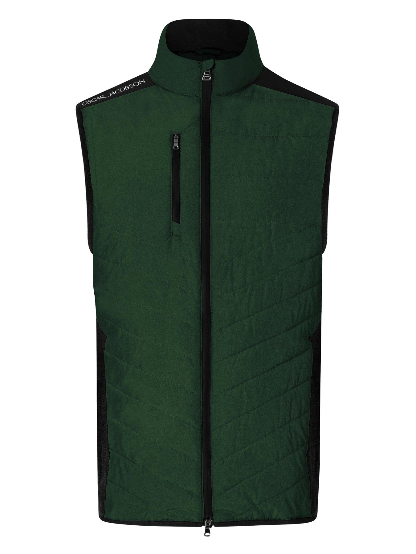 Oscar Jacobson Mens Golf Baynes Gilet - Green