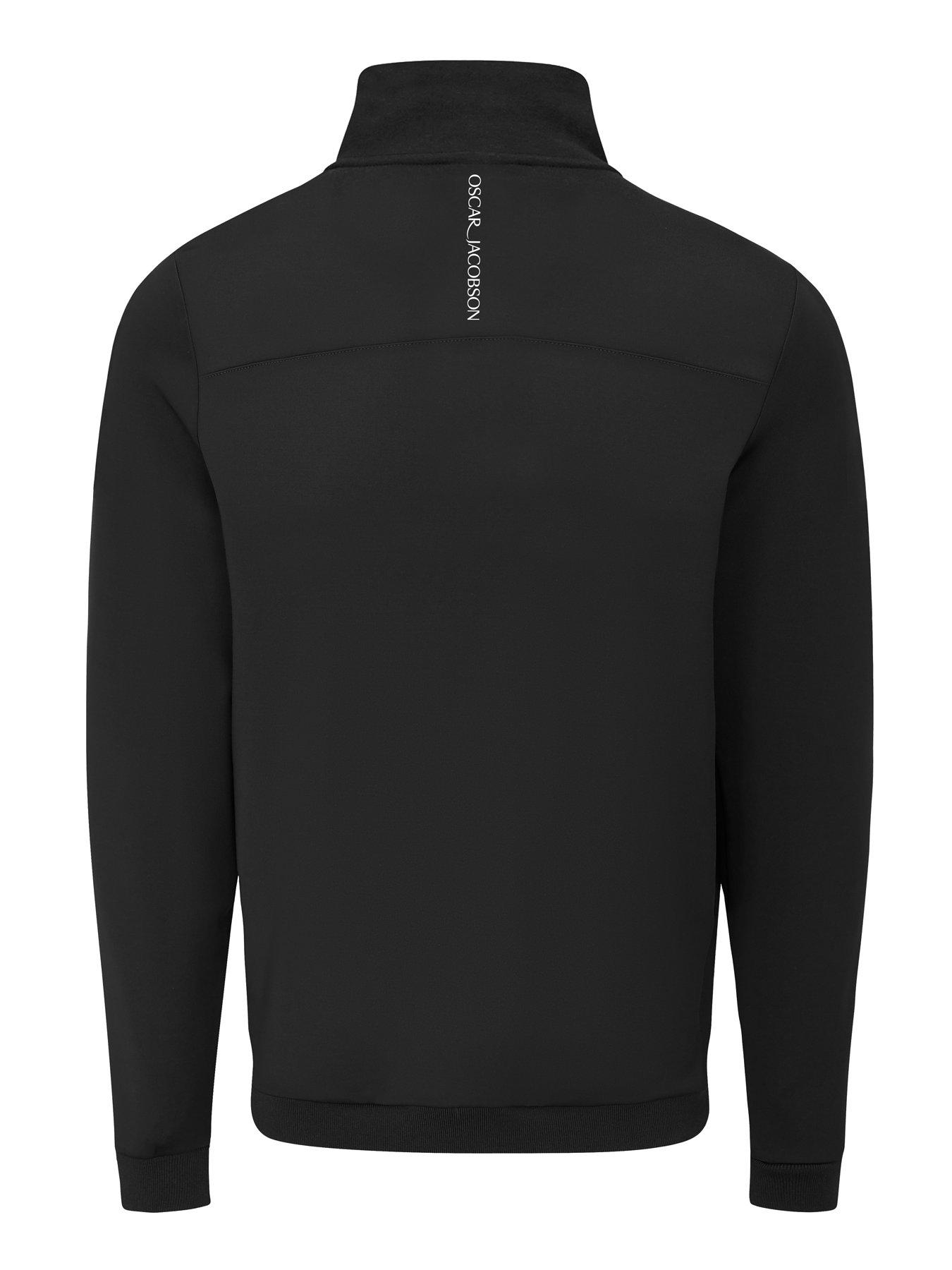 Image 2 of 2 of Oscar Jacobson Mens Golf Westland Mid Layer - Black