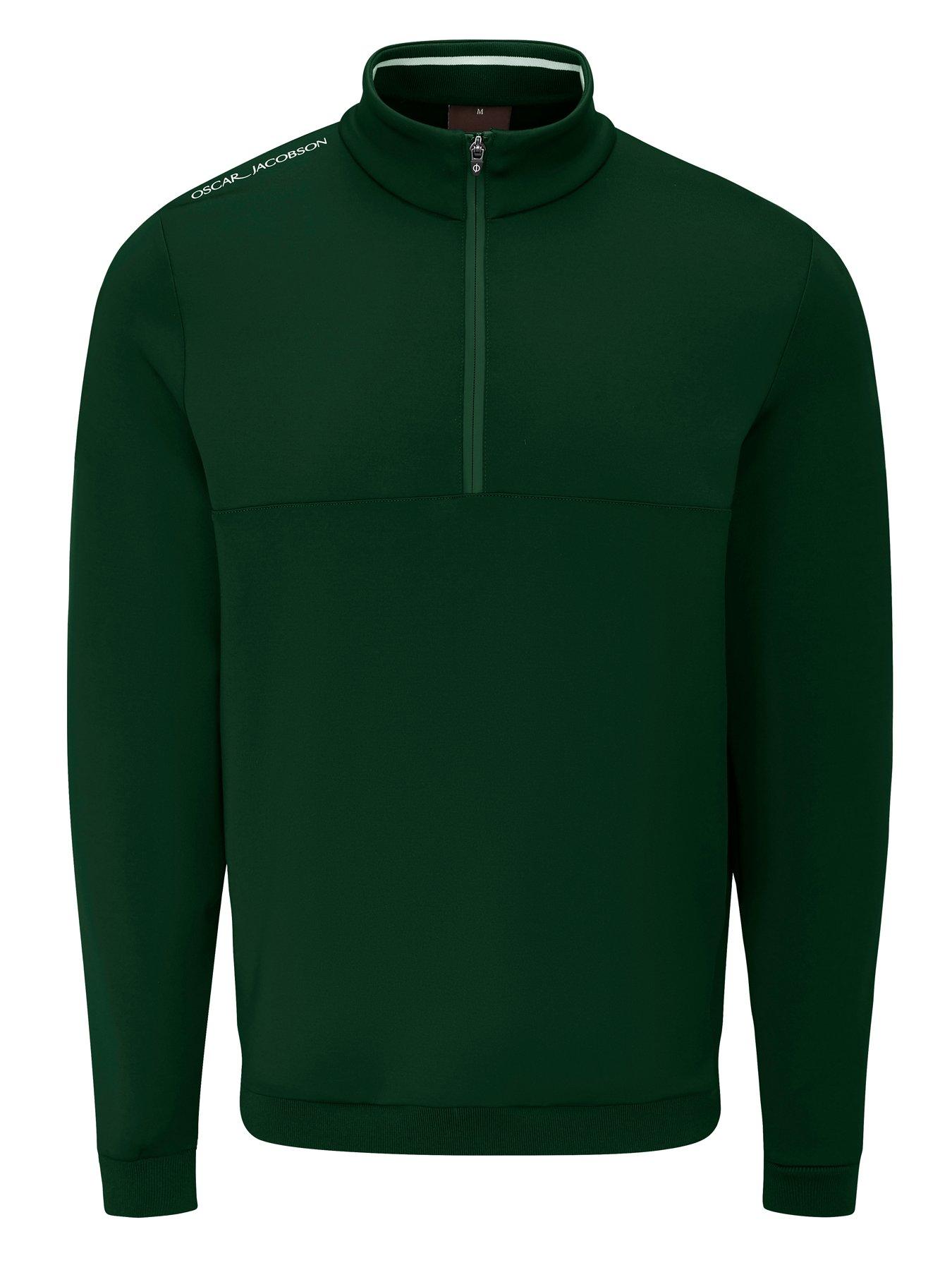 Oscar Jacobson Mens Golf Westland Mid Layer - Green