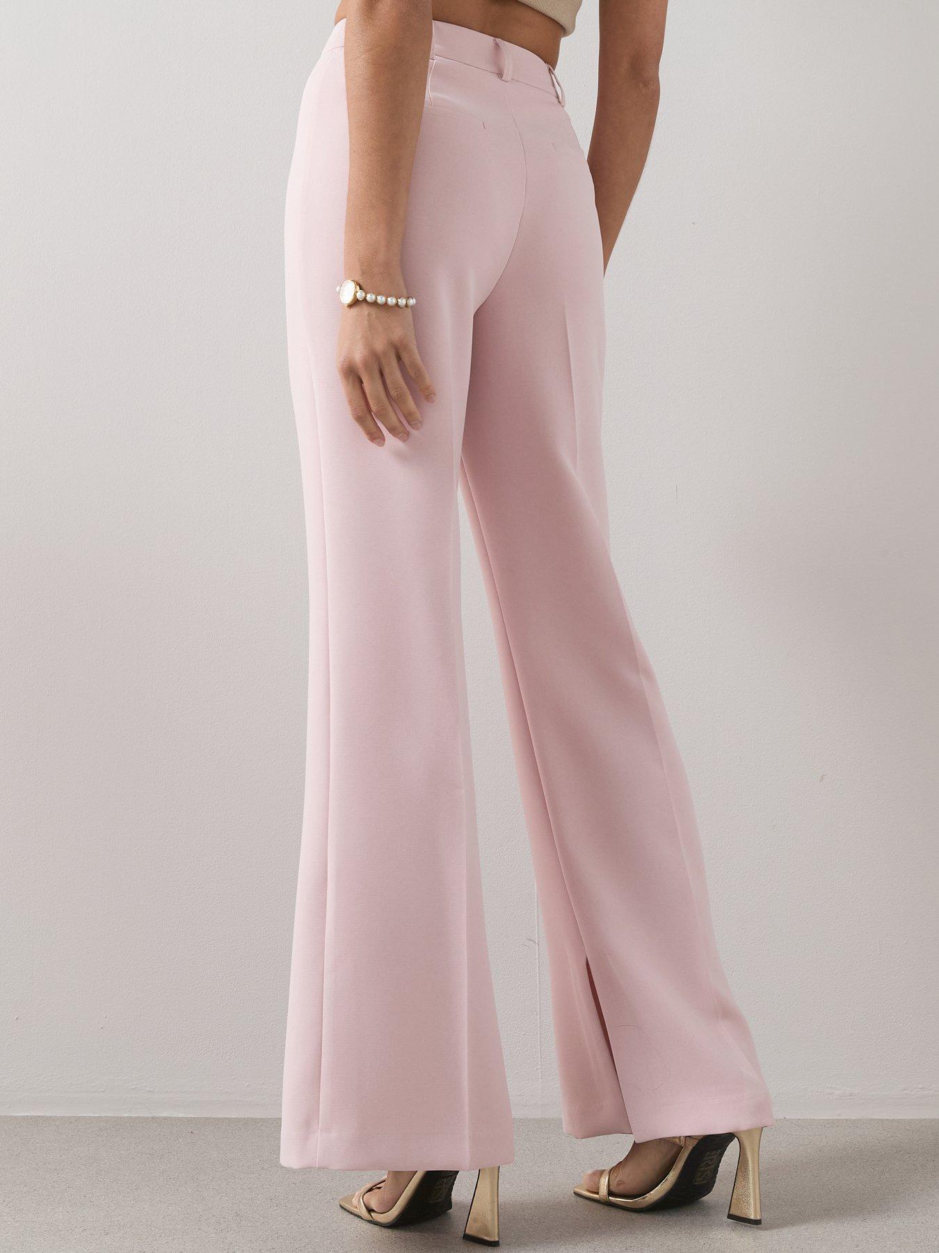 Image 2 of 6 of The Very Collection Vented Split Straight Leg Trouser - Pink