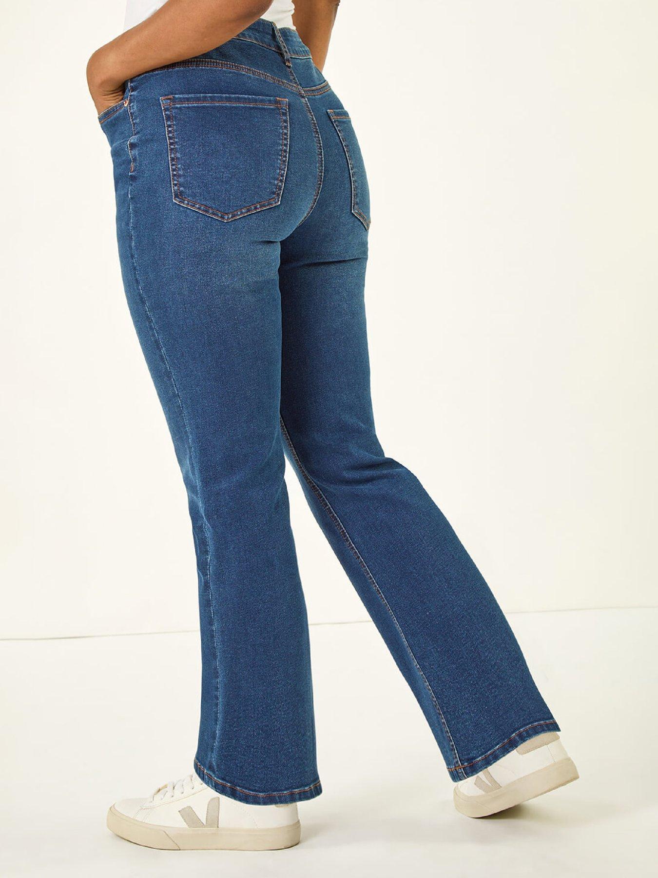 Image 2 of 5 of Roman Petite Bootcut Stretch Jeans - Indigo