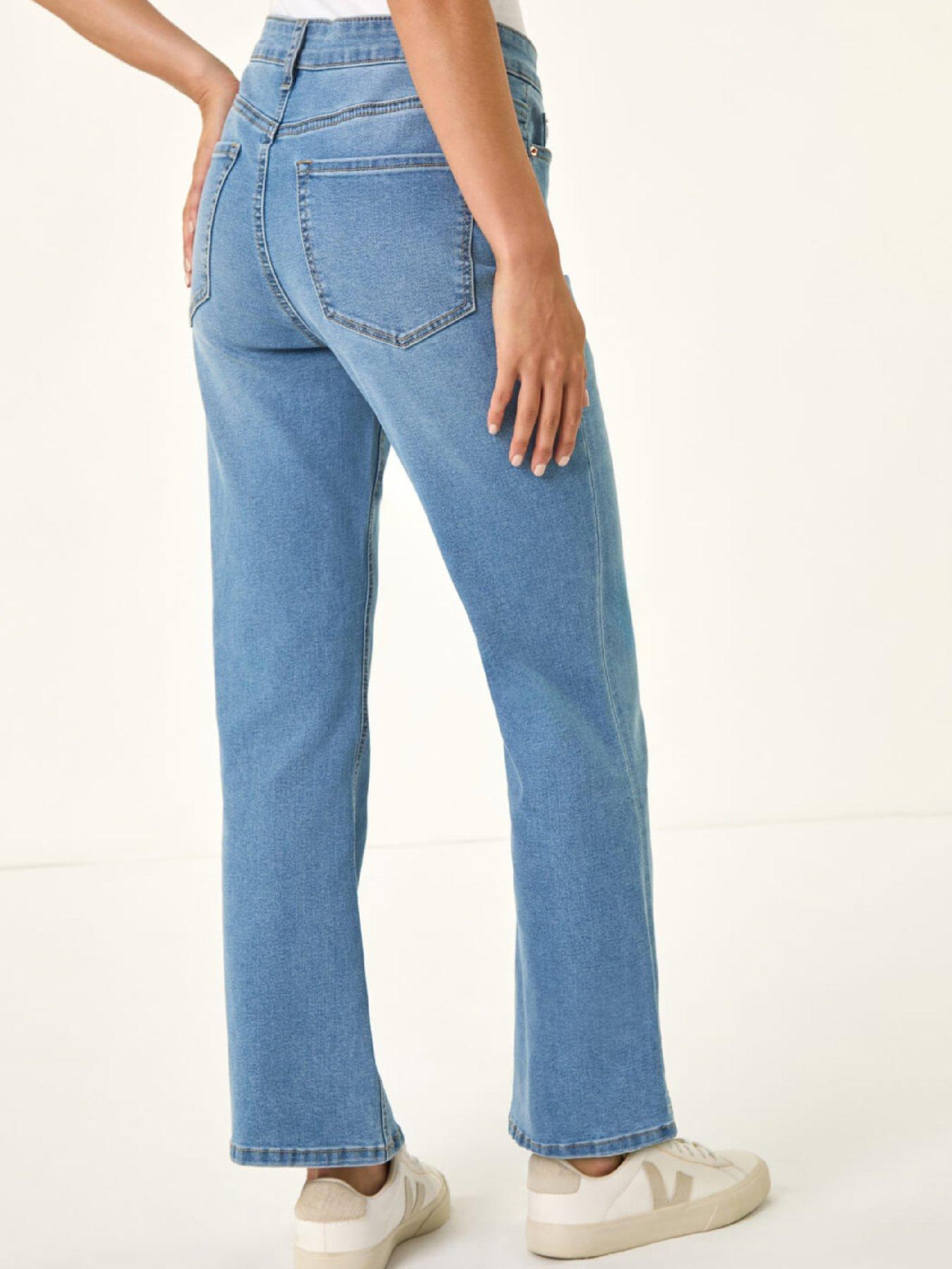  image of roman-petite-bootcut-stretch-jeans-denim