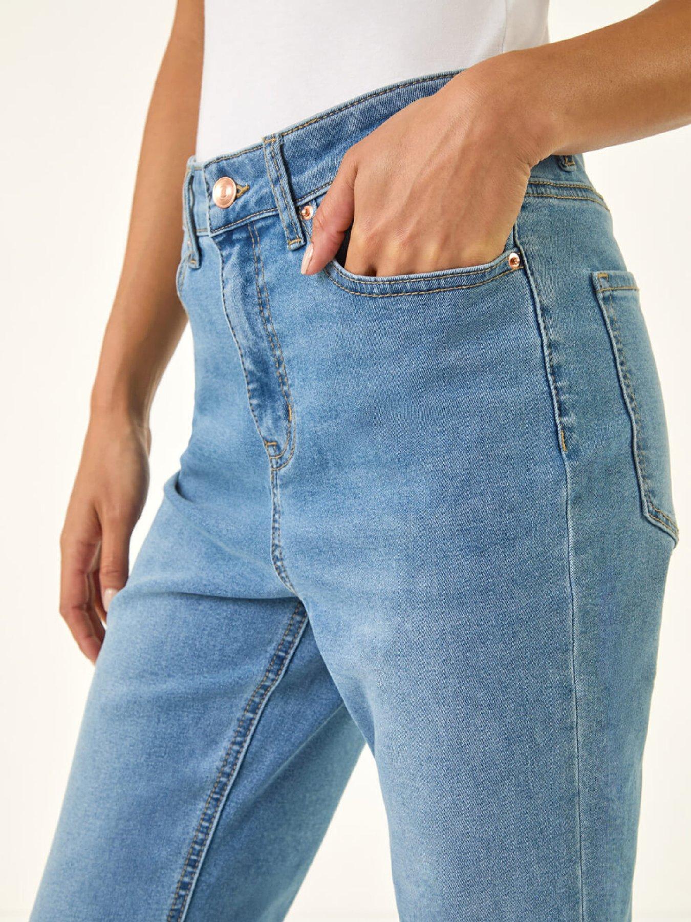  image of roman-petite-bootcut-stretch-jeans-denim