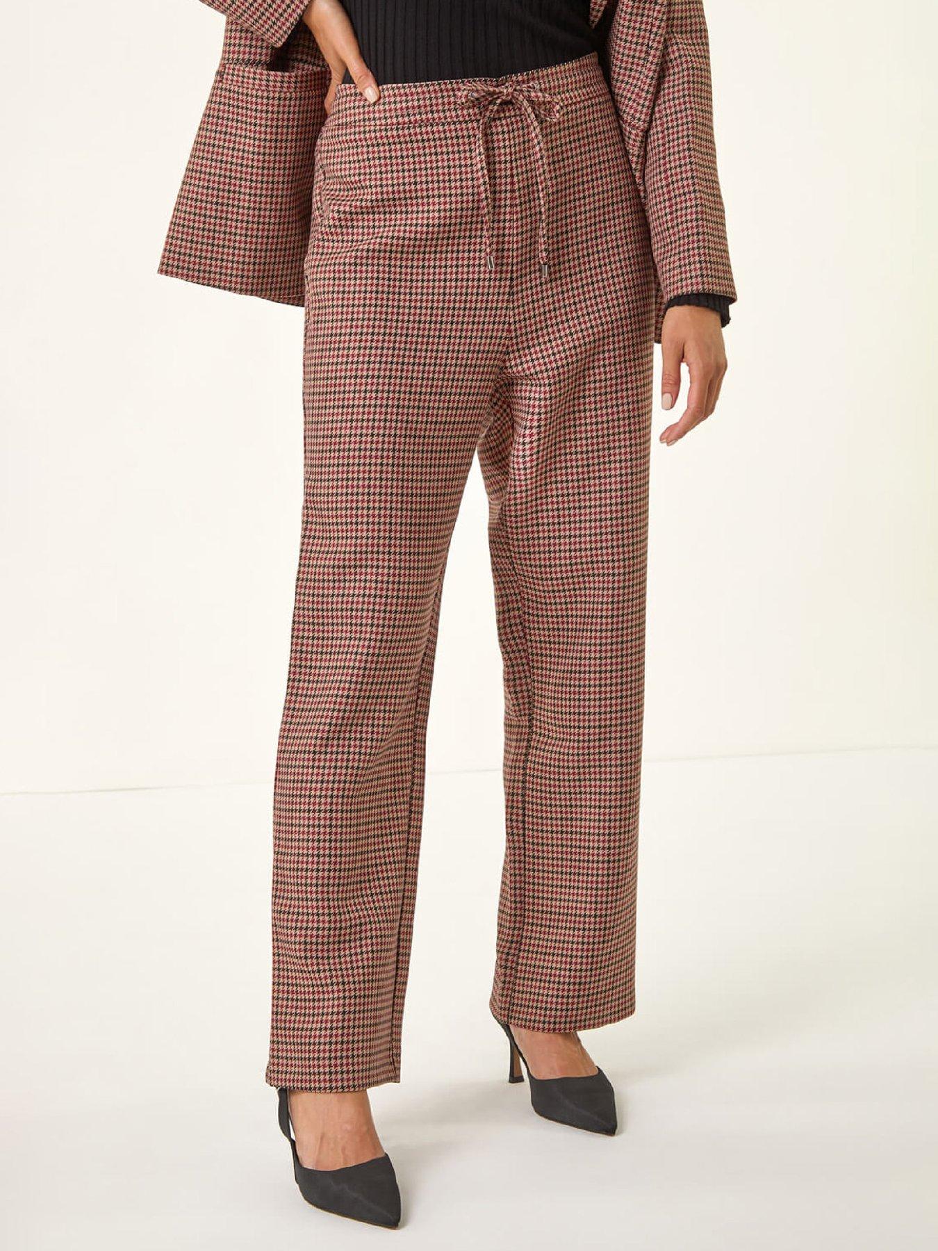 Roman Petite Houndstooth Trouser - Multi