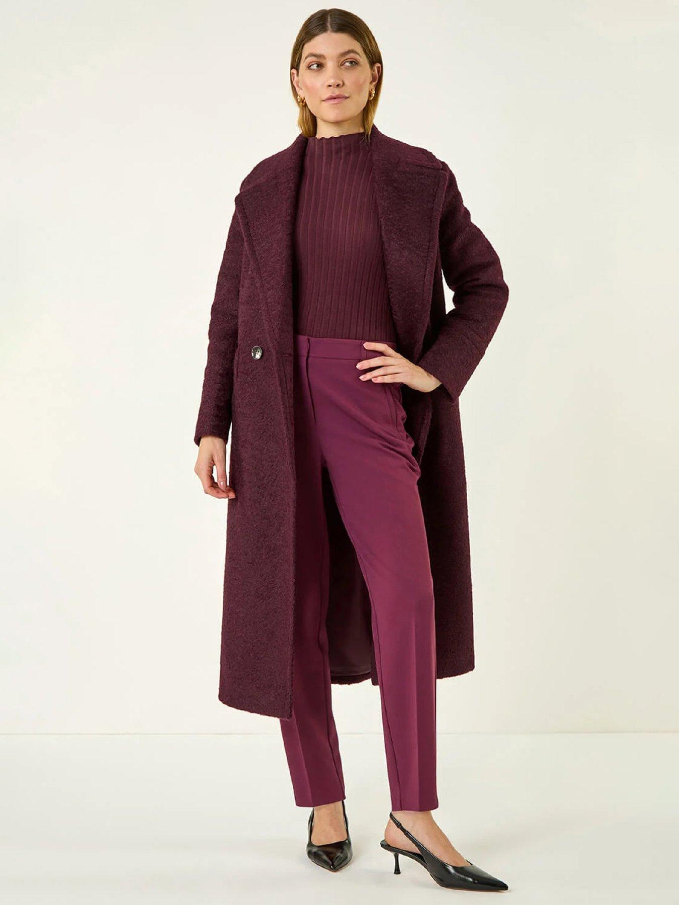  image of roman-short-straight-leg-stretch-trouser-aubergine