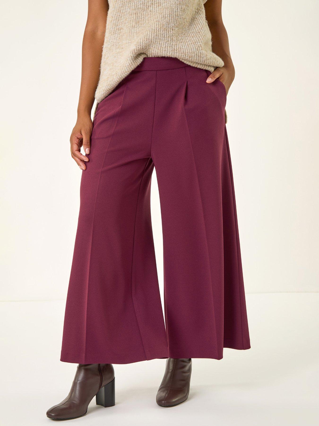roman-wide-leg-premium-stretch-culottes-aubergine