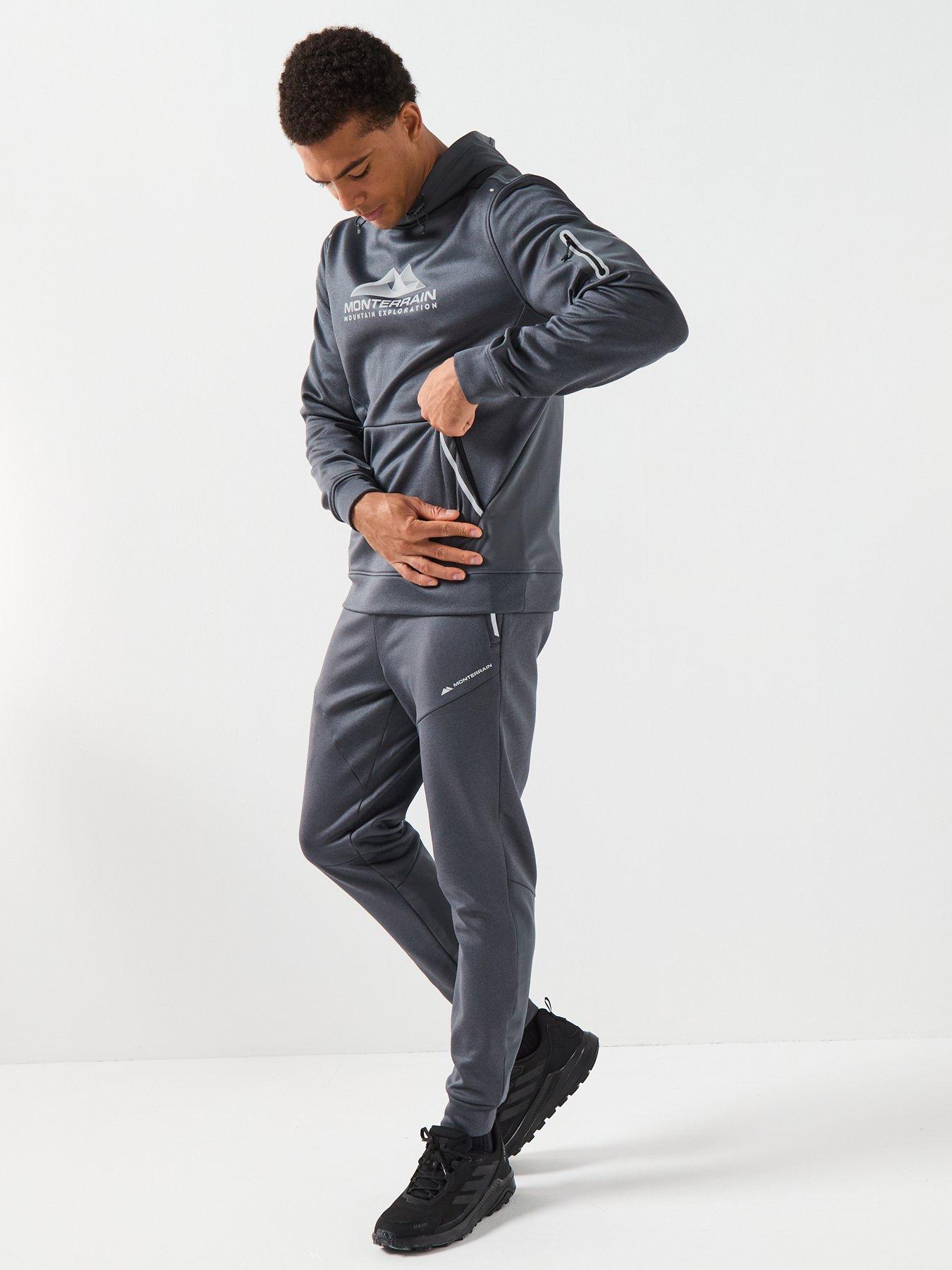Image 3 of 6 of Monterrain Mens Speed 20 Poly Fleece Jogger - Grey