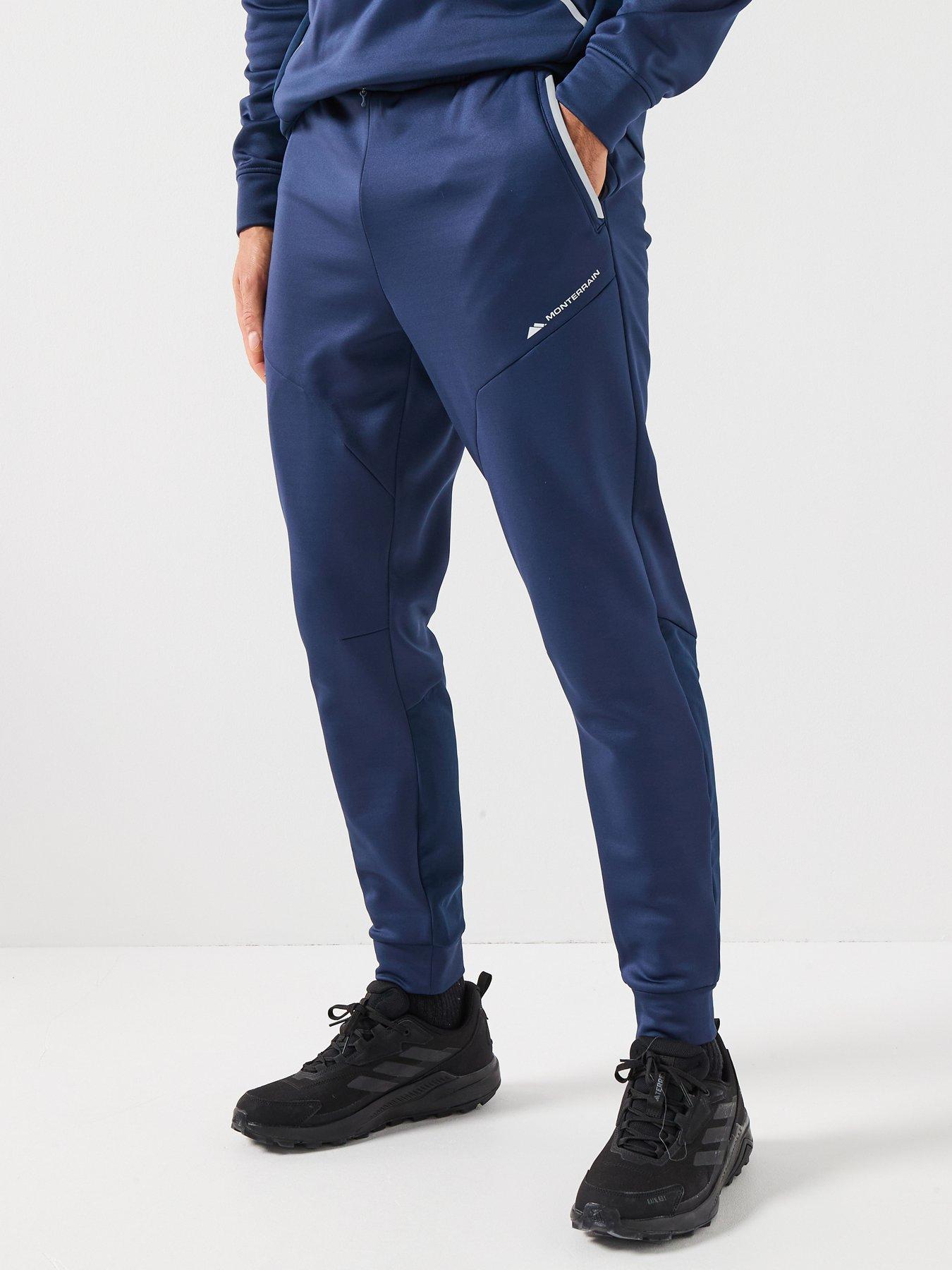 Monterrain Mens Speed 20 Poly Fleece Jogger - Blue