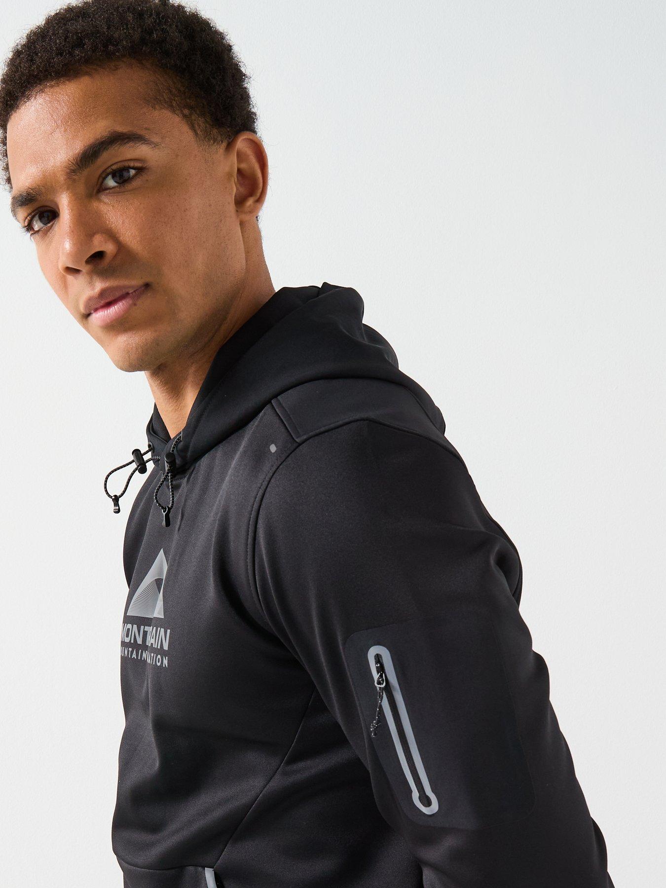  image of monterrain-mens-speed-20-poly-fleece-overhead-hoody-black