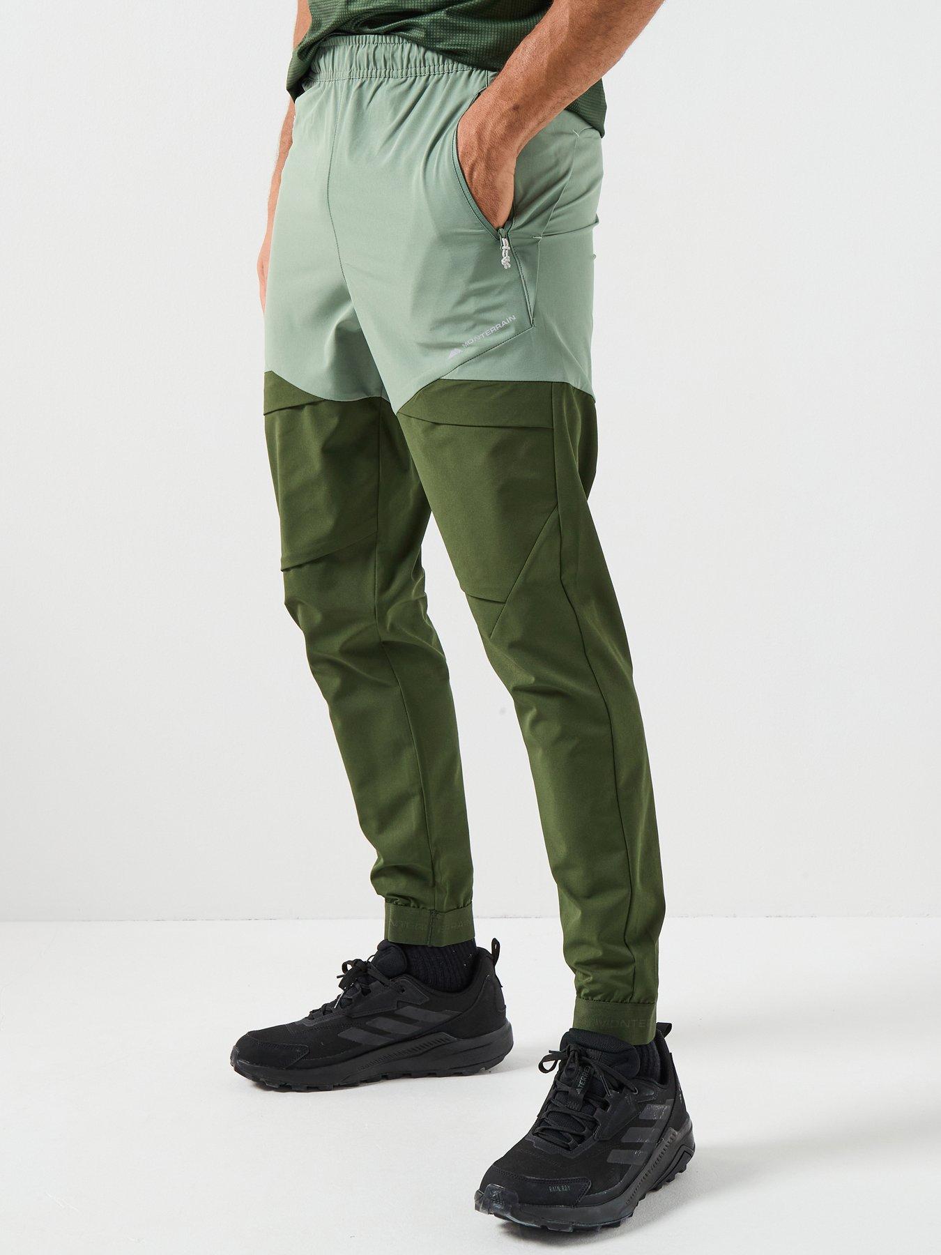  image of monterrain-mens-vault-woven-running-pant-green