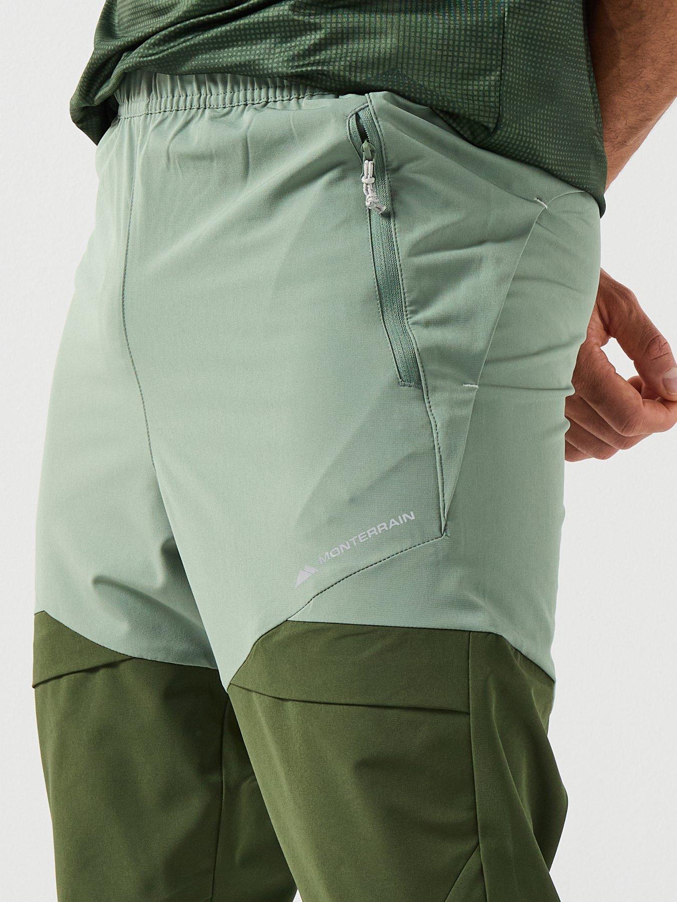  image of monterrain-mens-vault-woven-running-pant-green