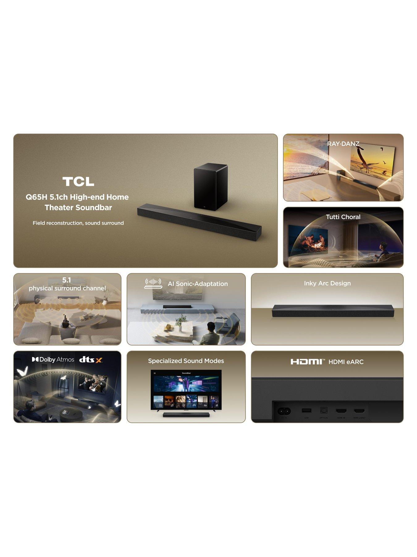 Image 4 of 7 of TCL Q65H, 5.1 Channel Dolby Atmos &amp; DTS:X Sound Bar with Subwoofer